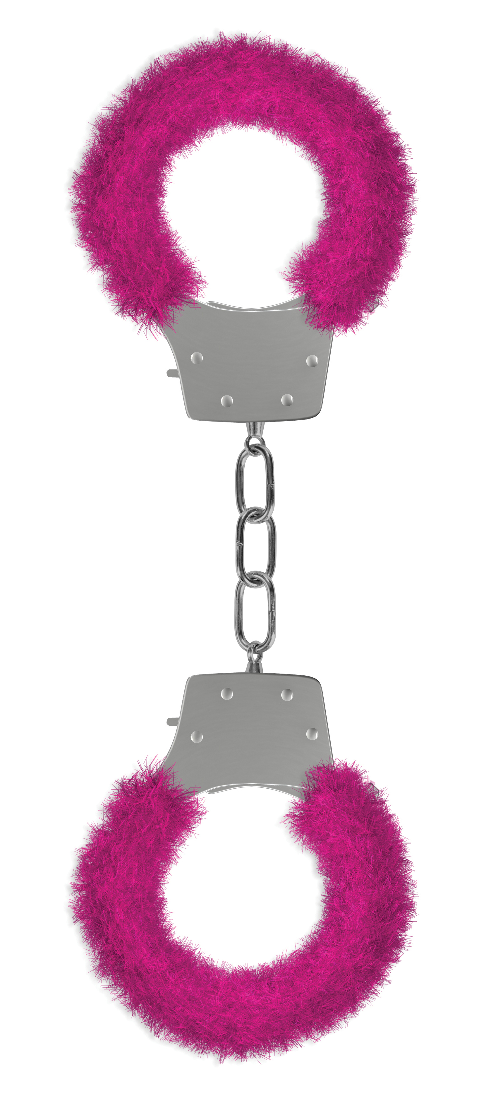 pleasure furry handcuffs pink 