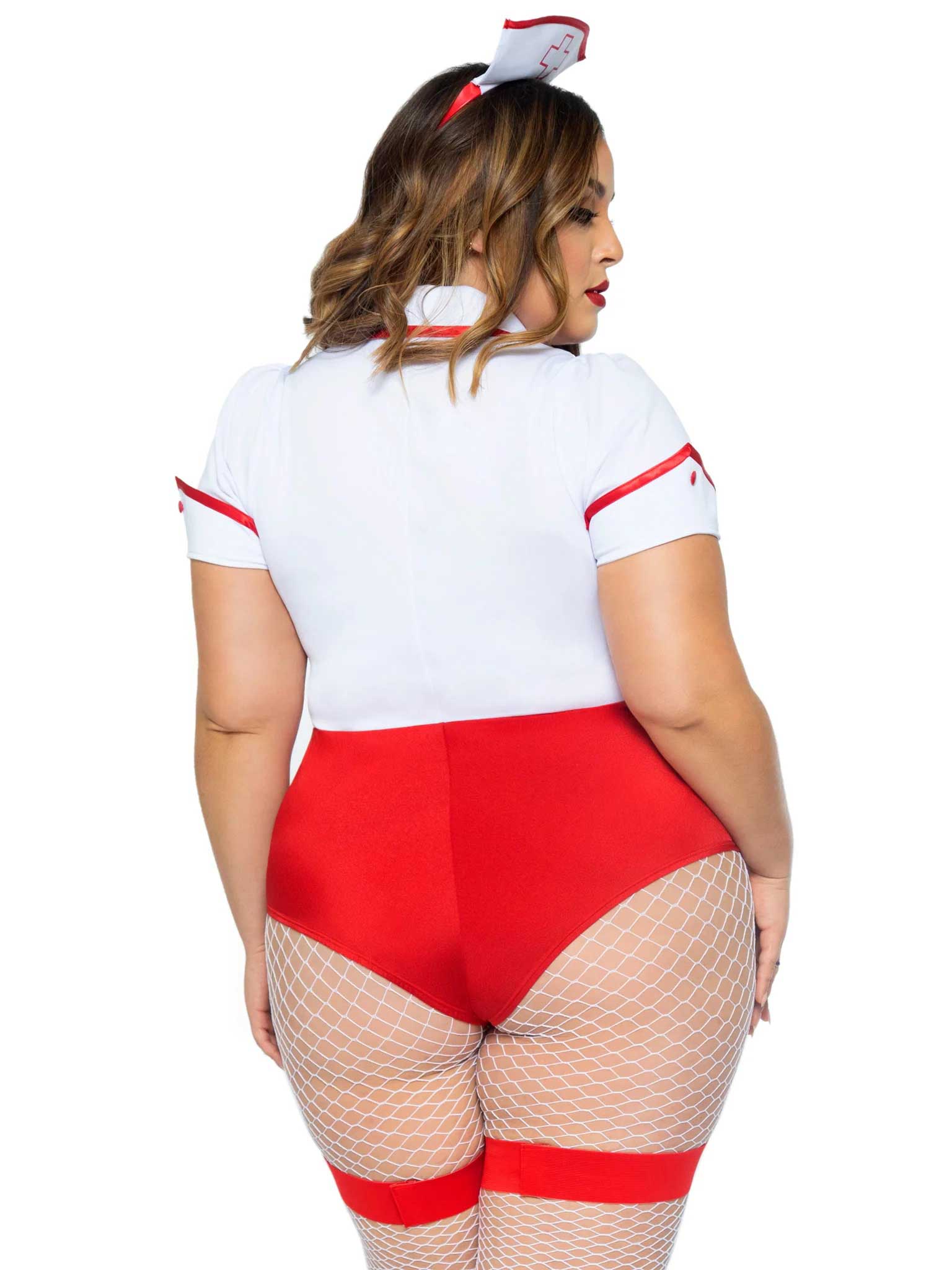 plus nurse feelgood sexy costume xx white red 
