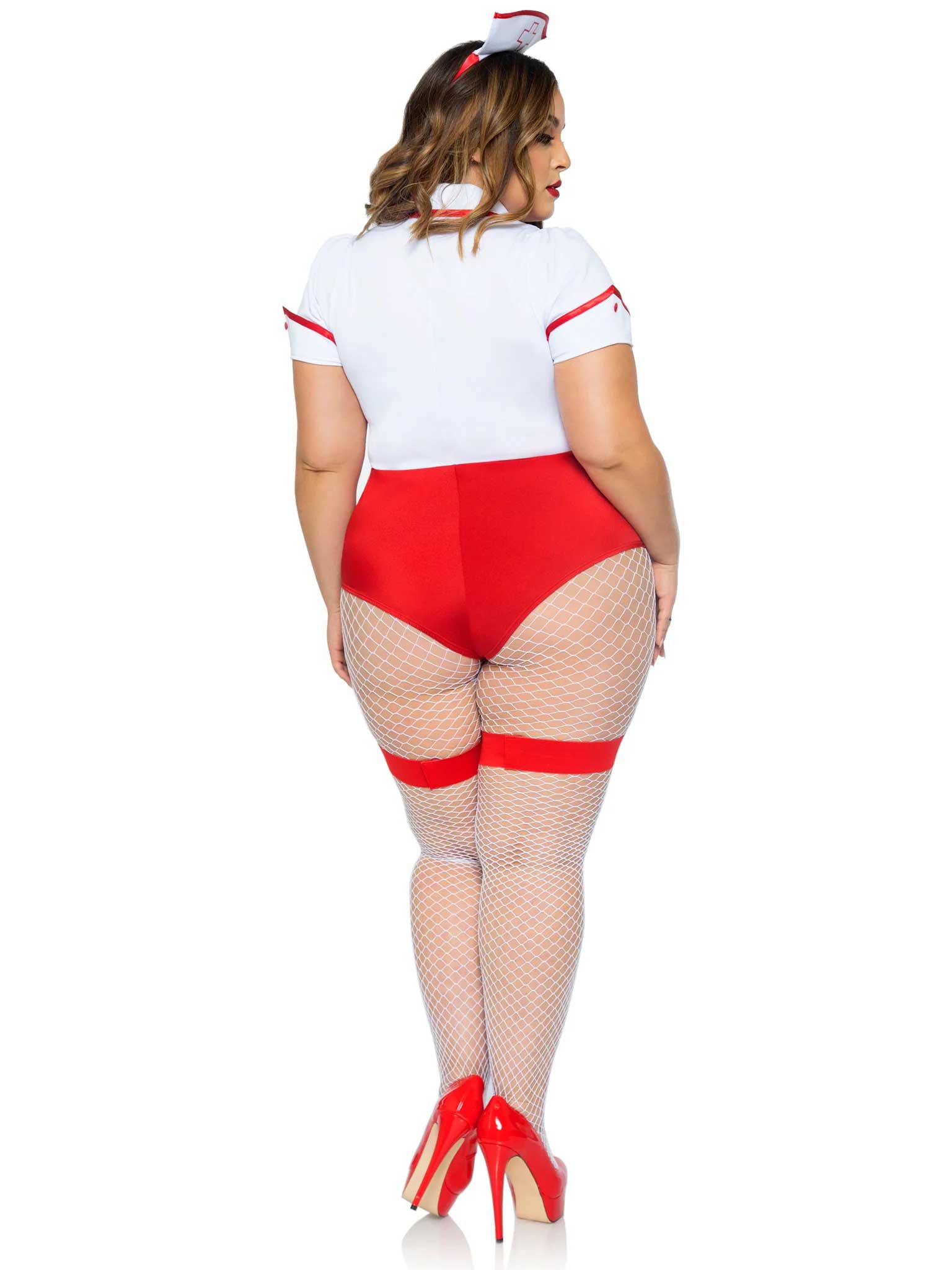 plus nurse feelgood sexy costume xx white red 