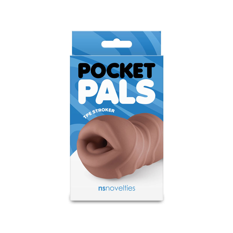 pocket pals mouth stroker brown 
