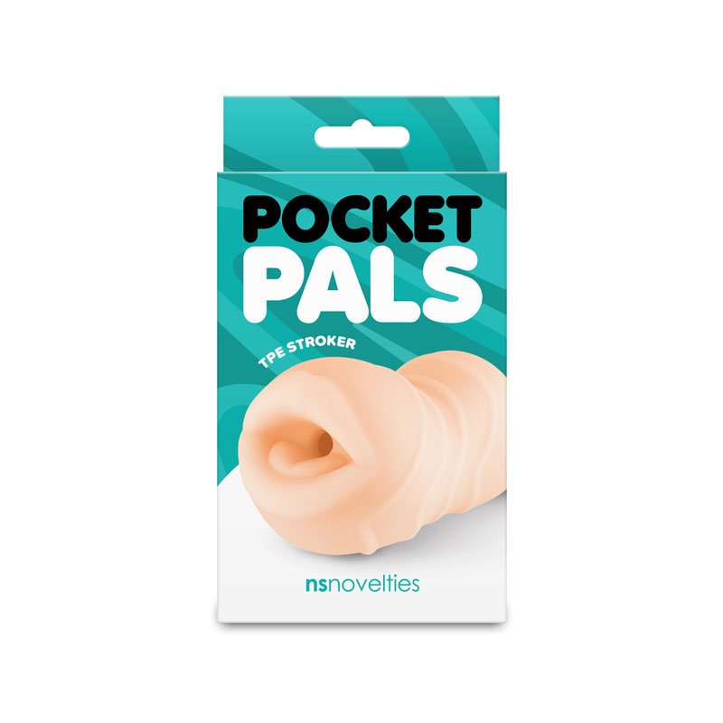 pocket pals mouth stroker white 