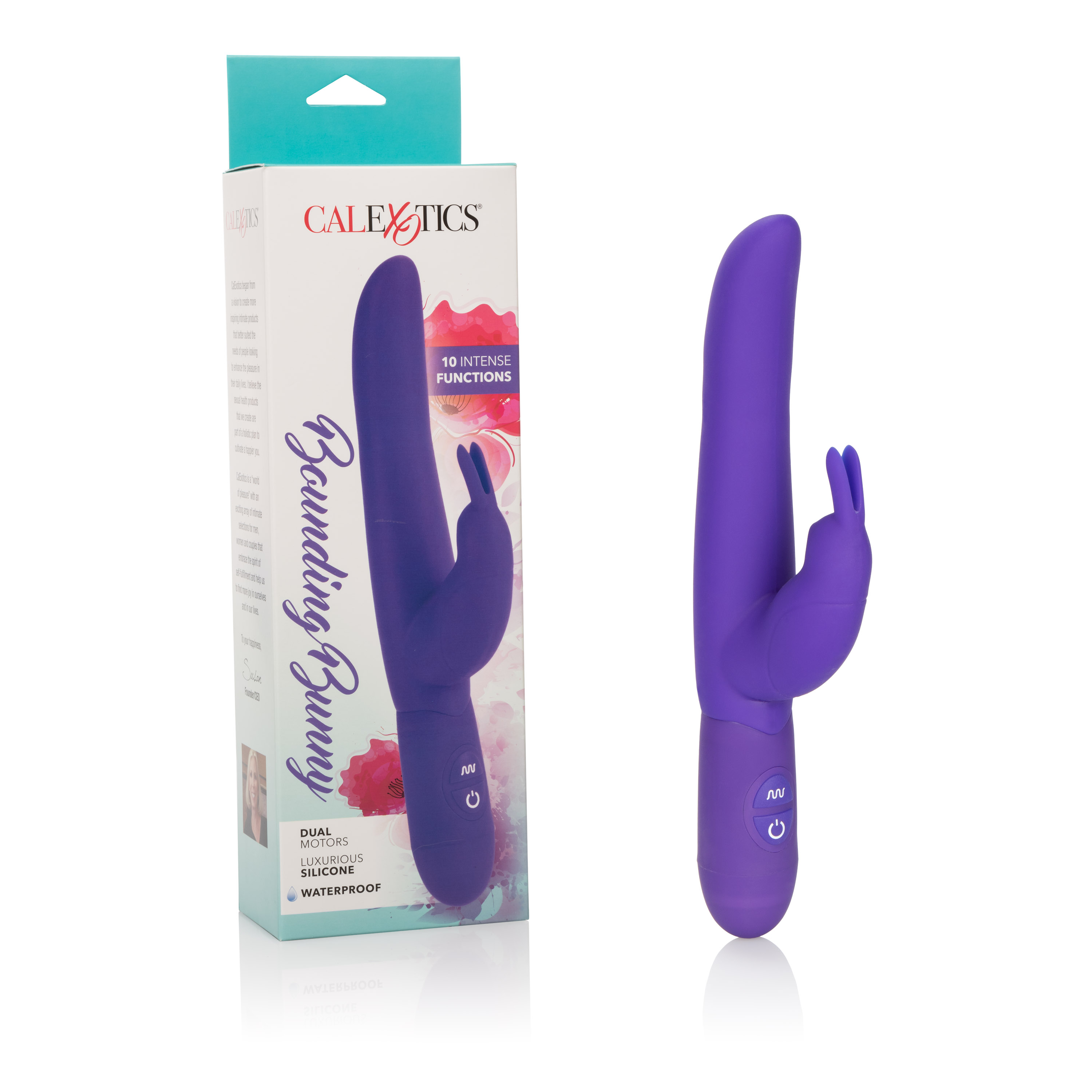 posh  function silicone bounding bunny purple 