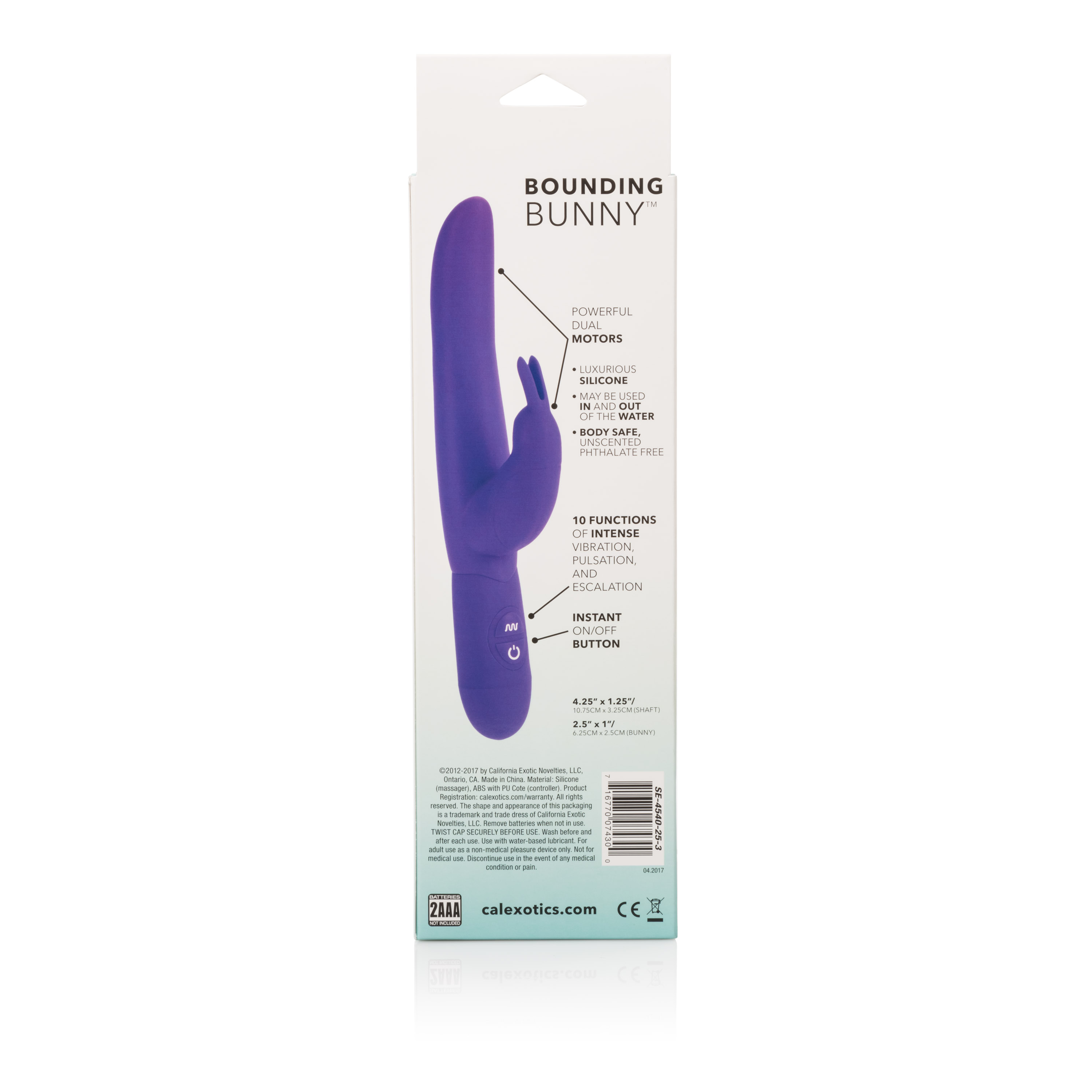 posh  function silicone bounding bunny purple 