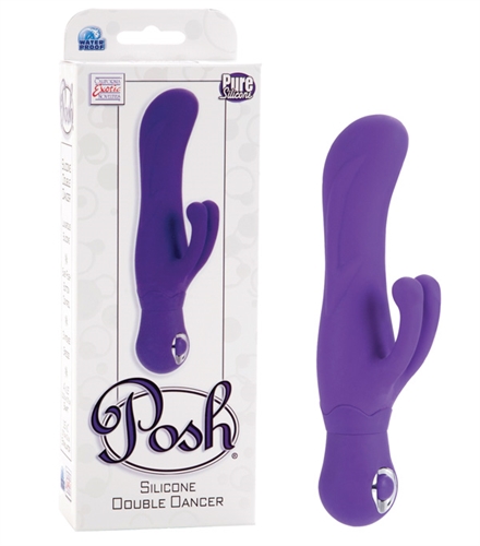 posh silicone double dancer purple 