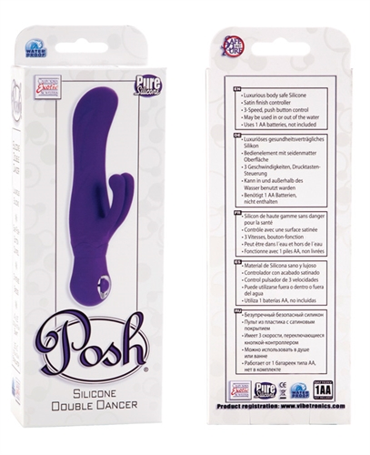 posh silicone double dancer purple 