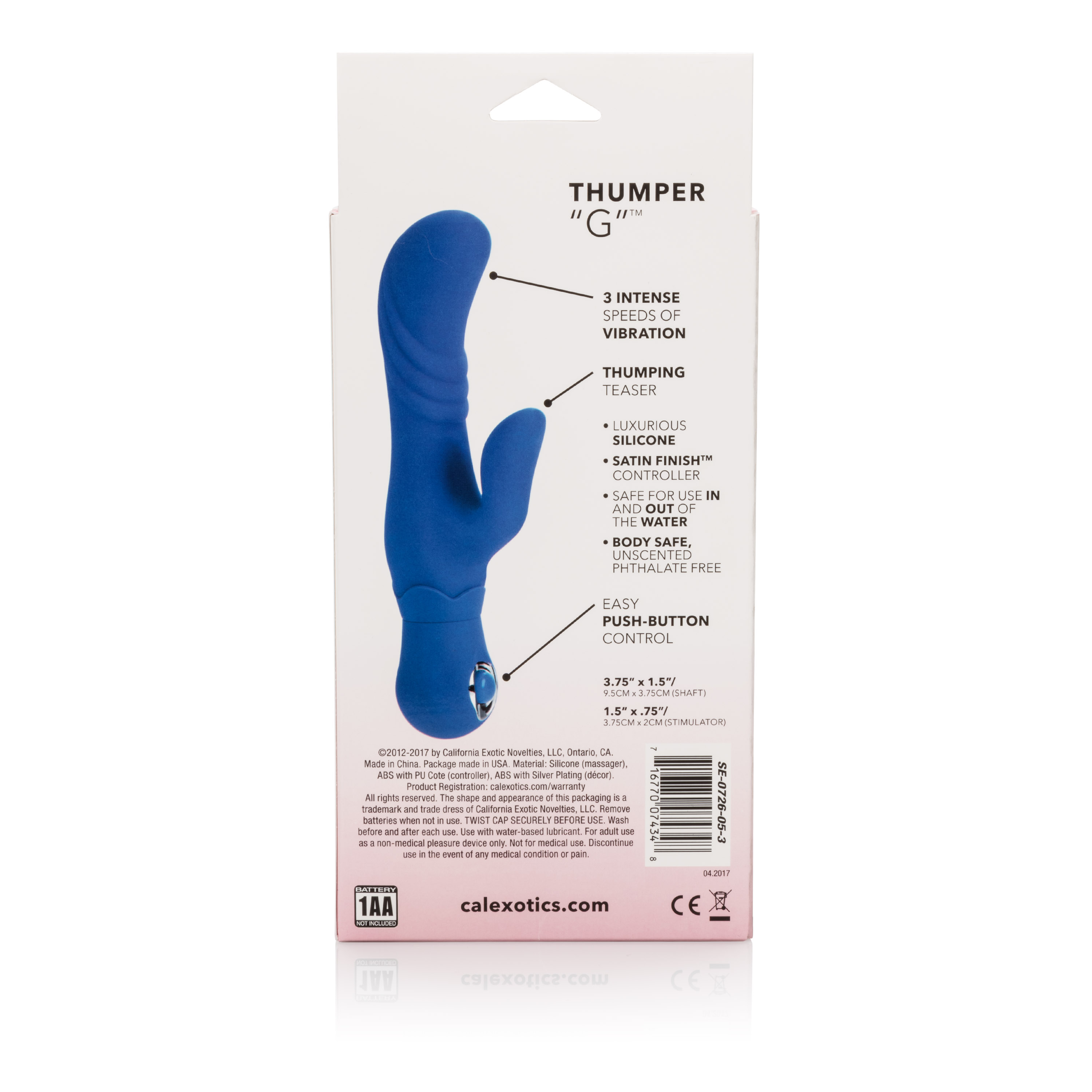 posh silicone thumper g blue 