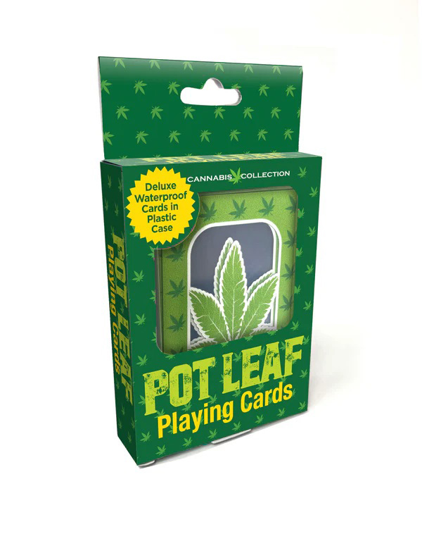 pot leaf waterproof playing cards 