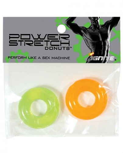 power stretch donuts  pack orange and green 