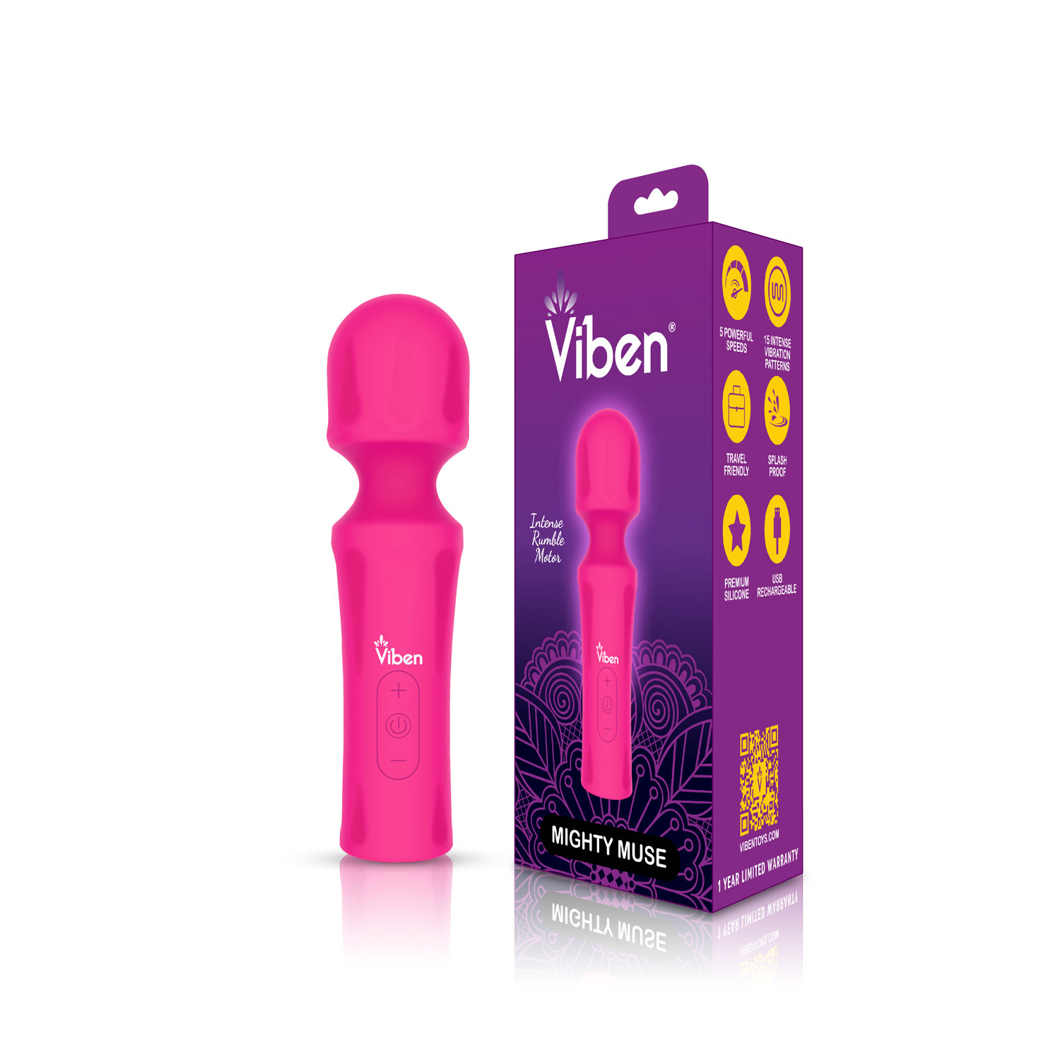 presale only mighty muse hot pink powerful personal wand massager 