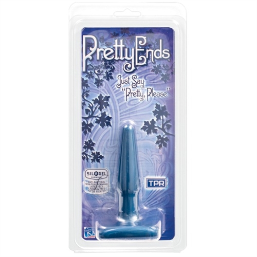 pretty ends iridescent butt plugs small midnight blue 