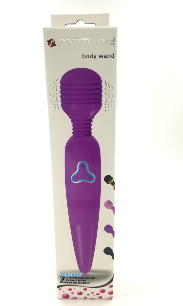 pretty love body wand with led light black 