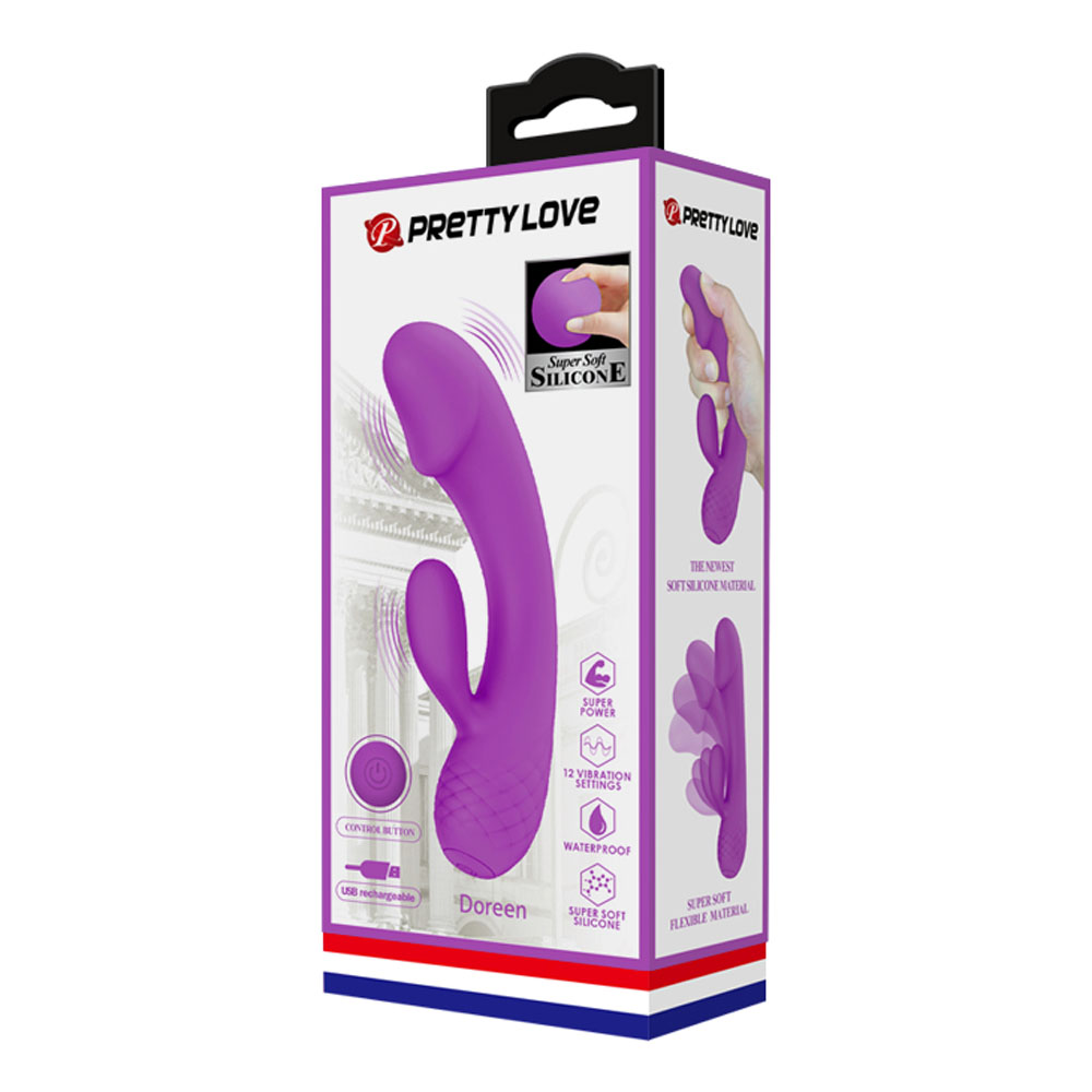 pretty love doreen rechargeable g spot rabbit vibrator 