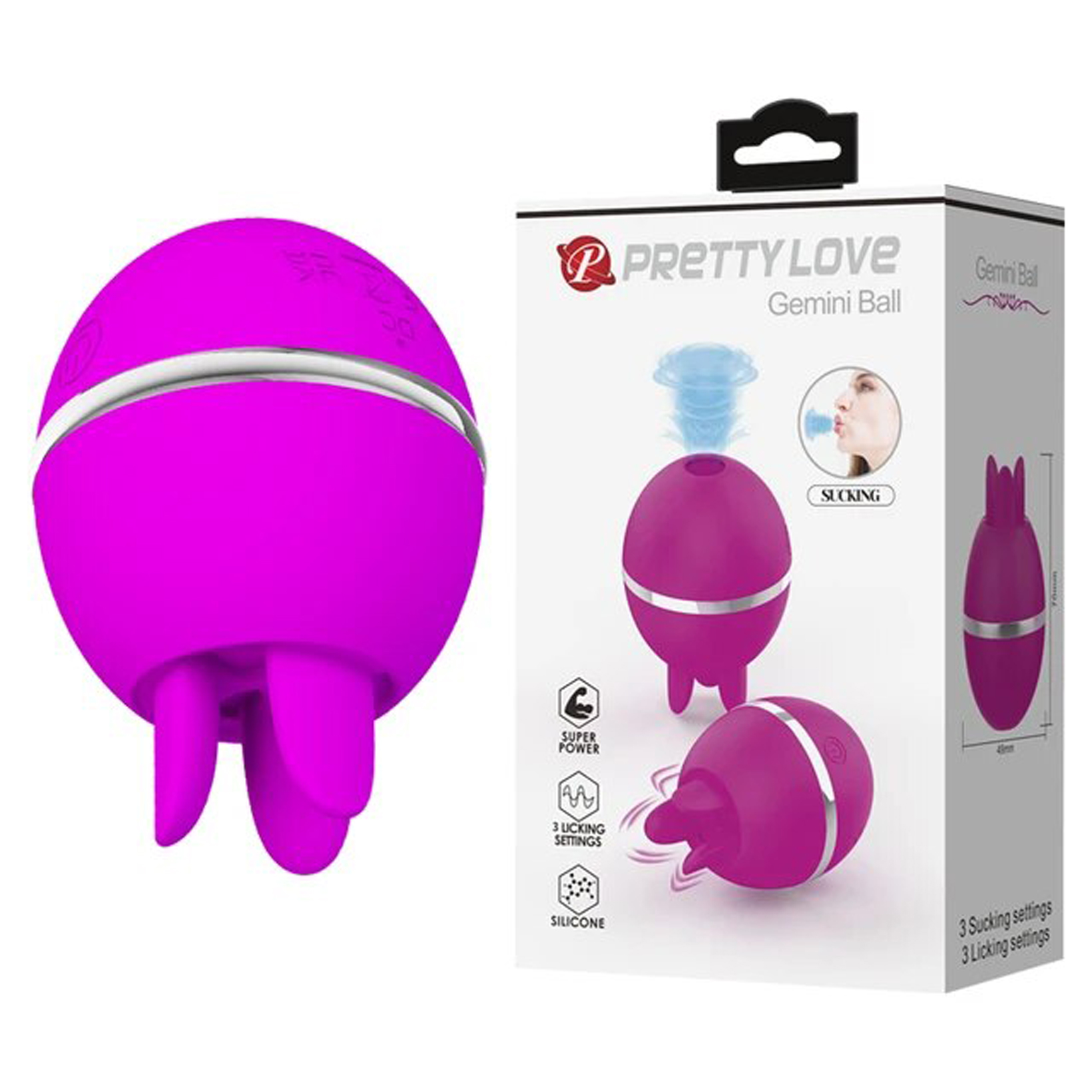 pretty love gemini ball fuchsia 