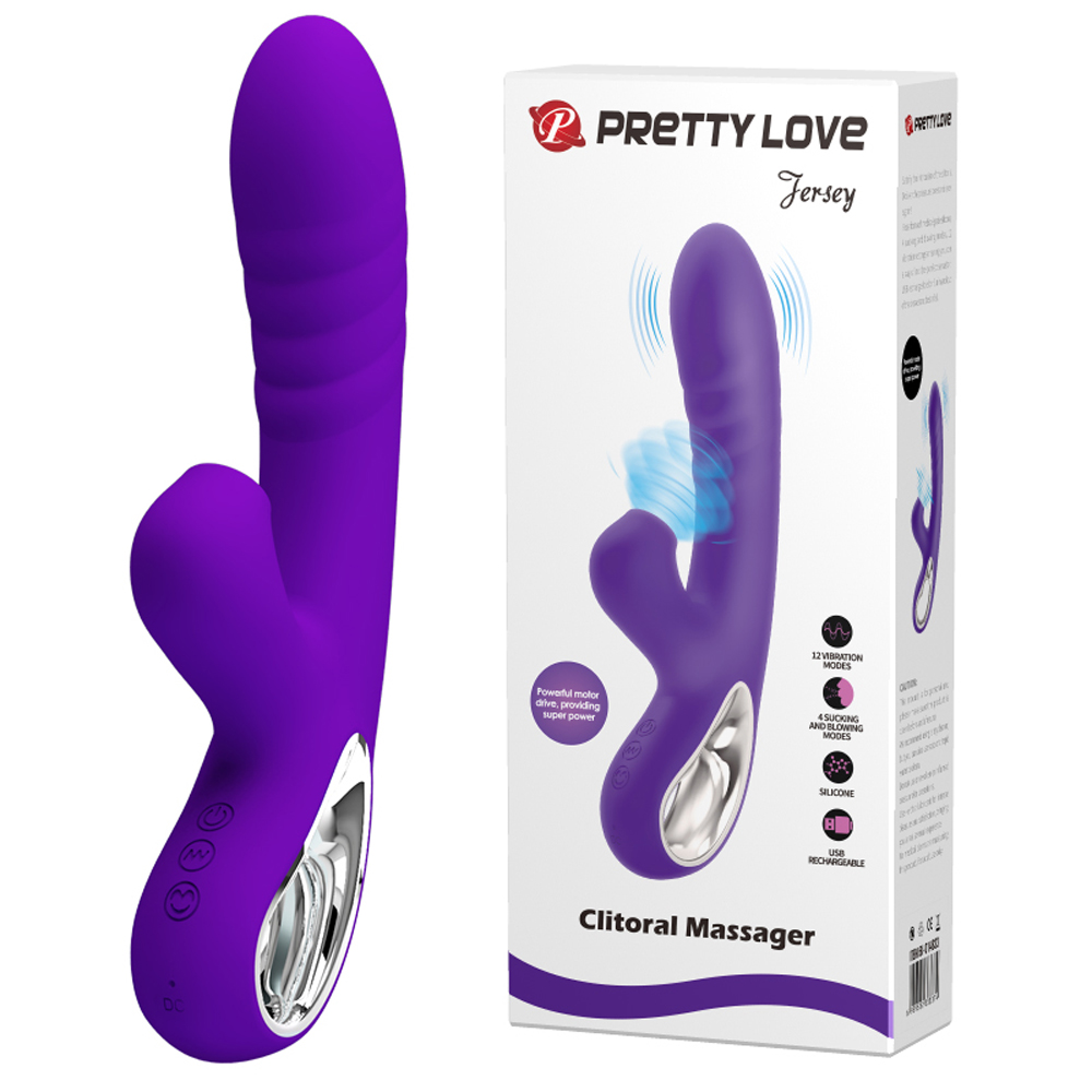 pretty love jersey sucking and vibrating rabbit  purple 