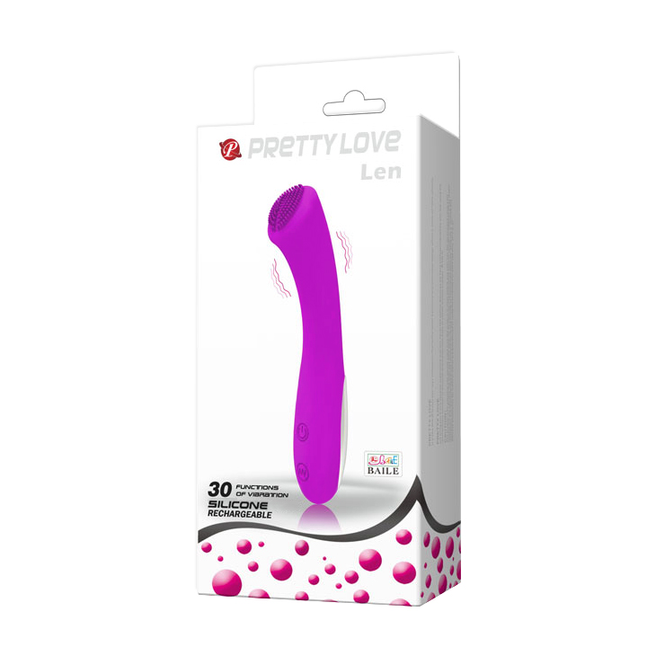 pretty love len rechargeable wand purple 