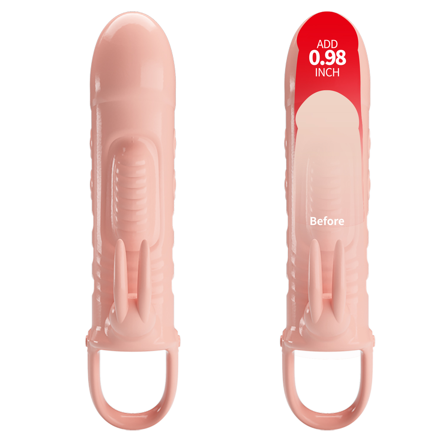 pretty love penis sleeve sloane flesh 