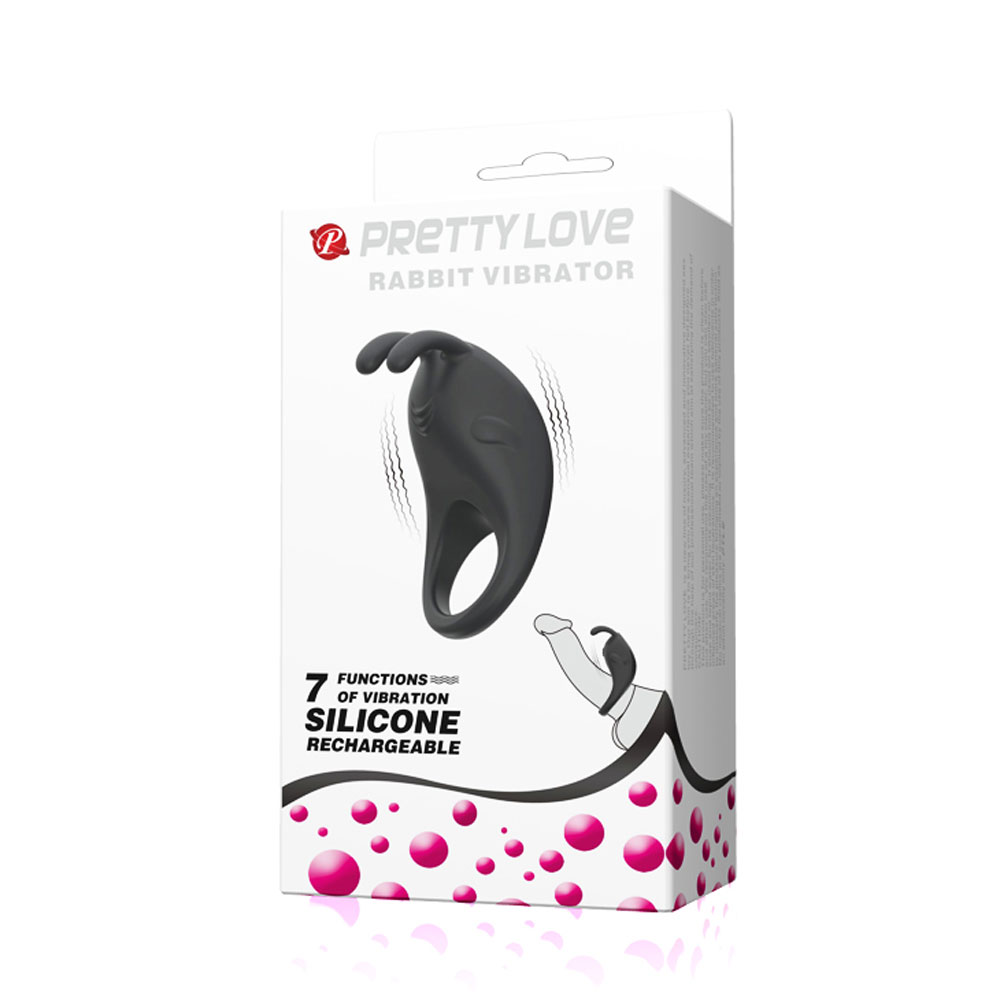 pretty love rabbit vibrator black 