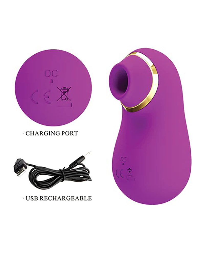 pretty love romance emily sucking clitoral  massager fuchsia 