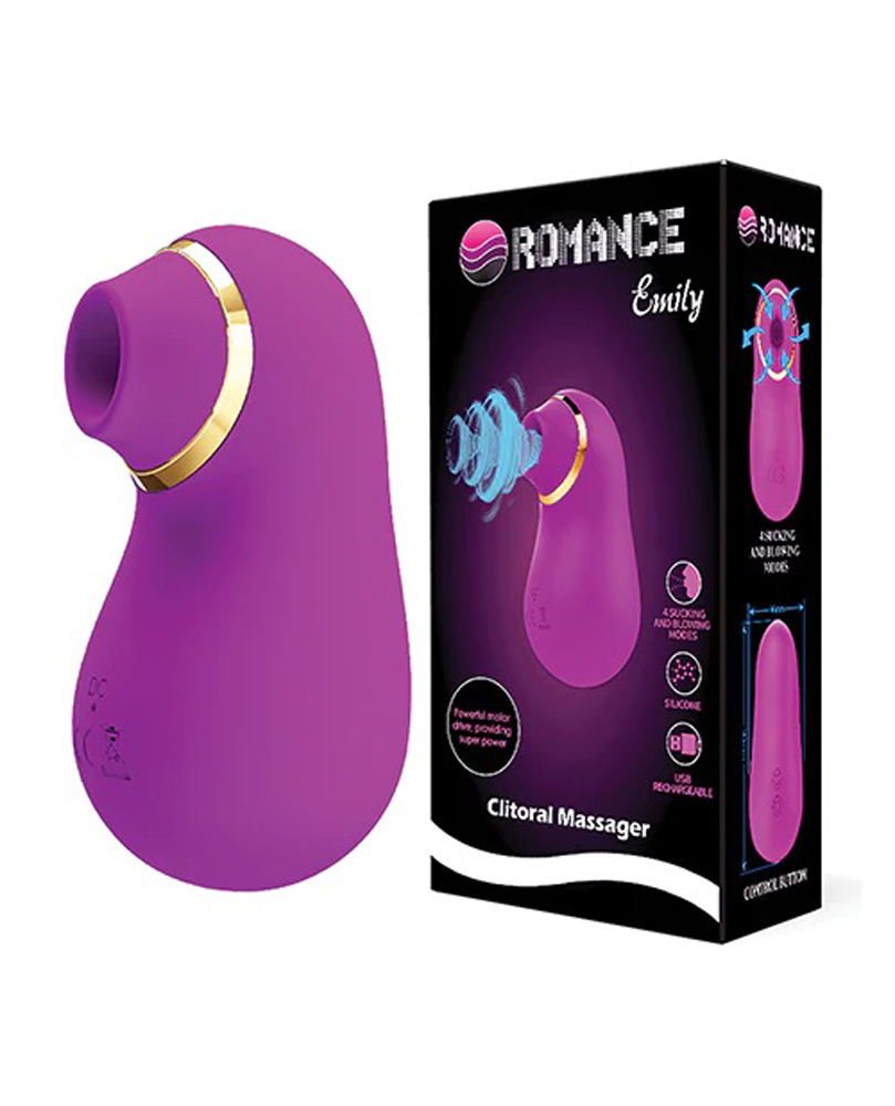 pretty love romance emily sucking clitoral  massager fuchsia 