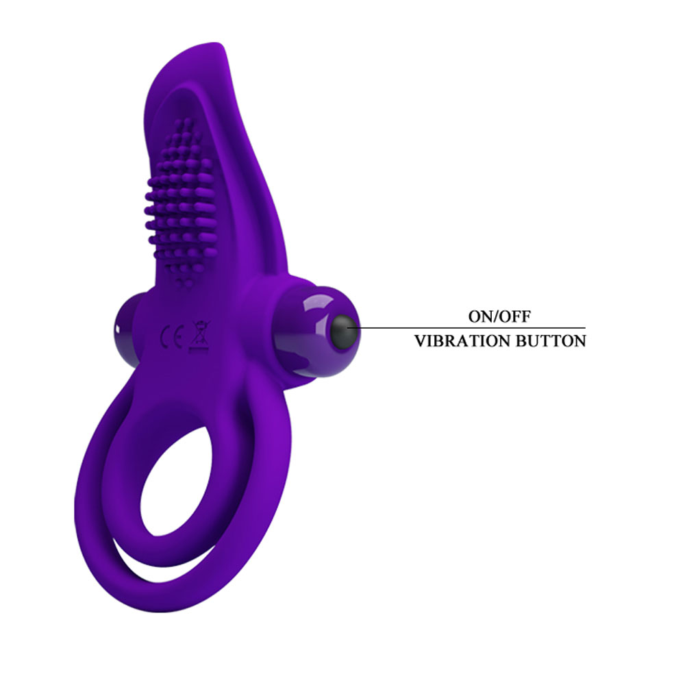 pretty love vibrant penis ring purple 