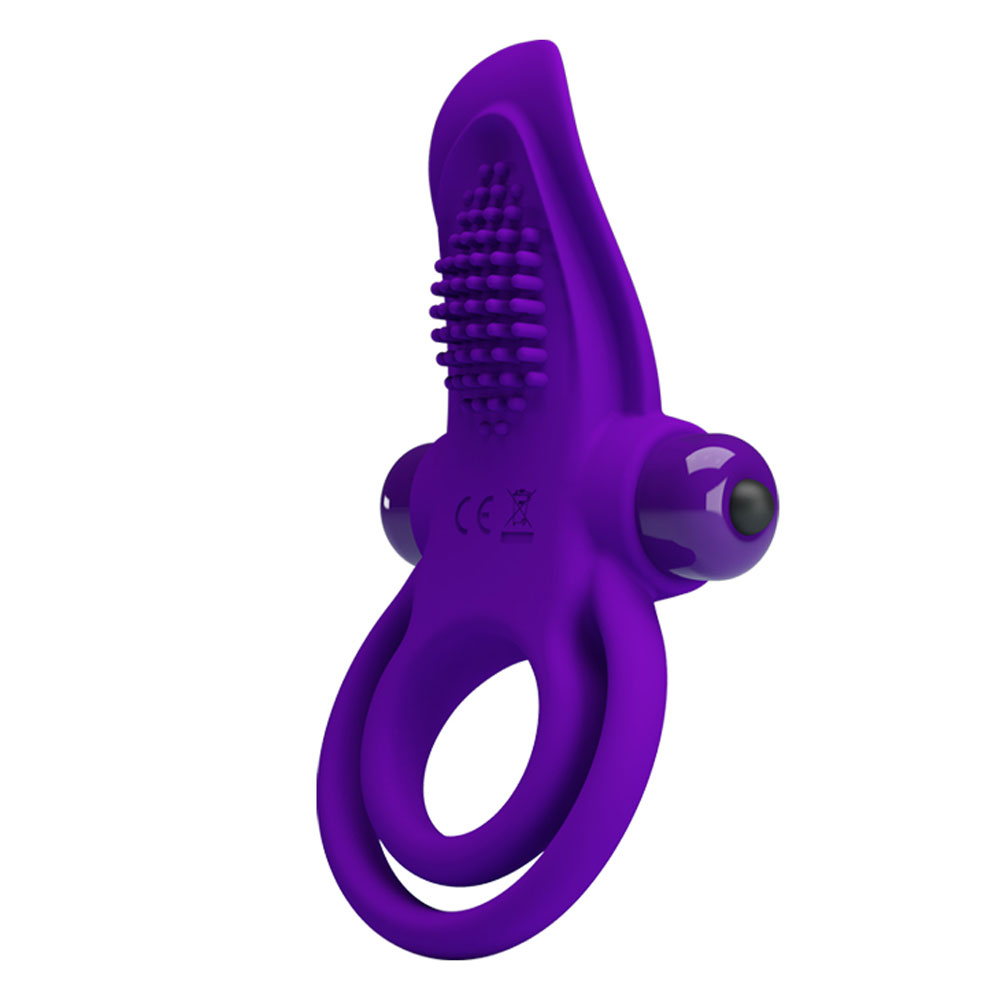 pretty love vibrant penis ring purple 