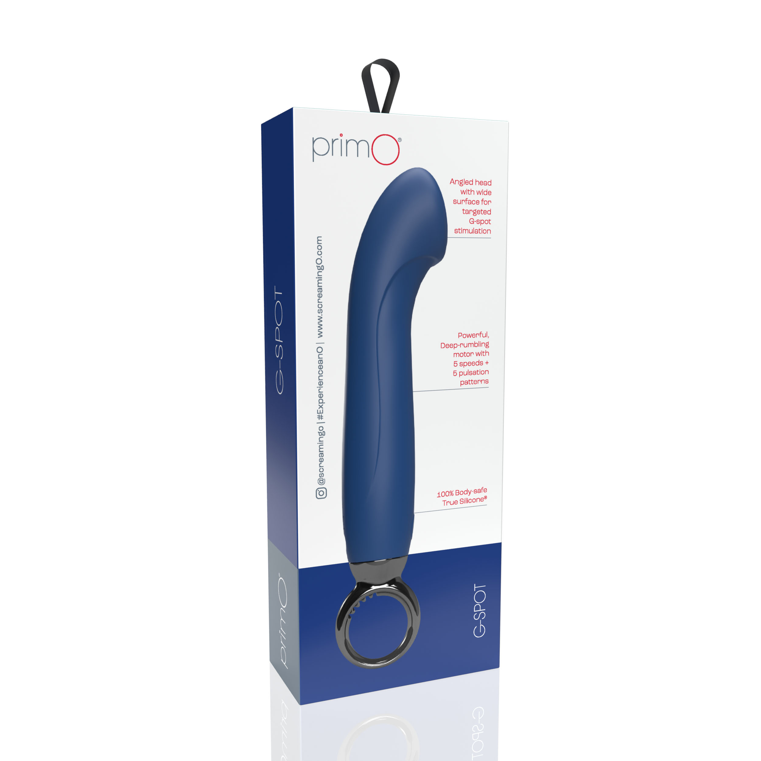 primo g spot rechargeable vibrator blueberry 