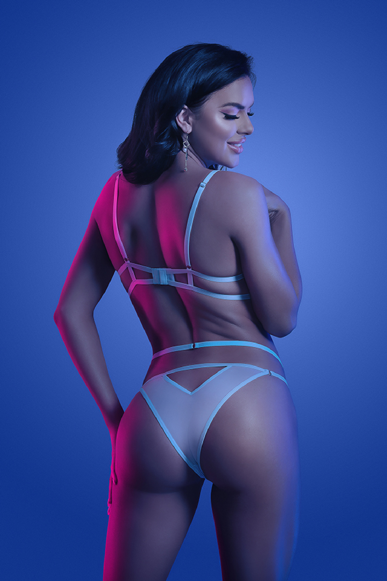 prismatic bra and panty mediumlarge light blue 