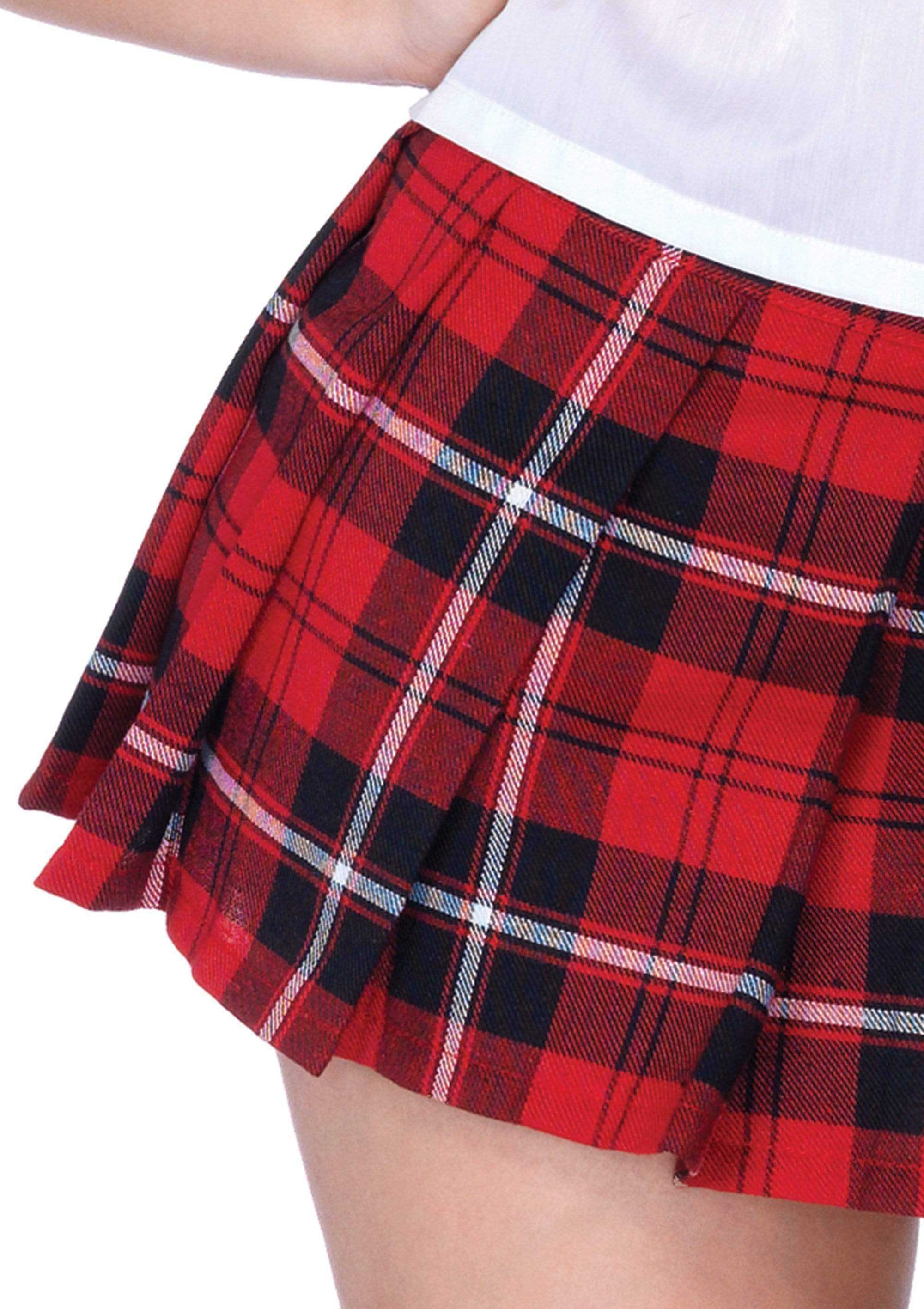 private school sweetie costume medium white  red 