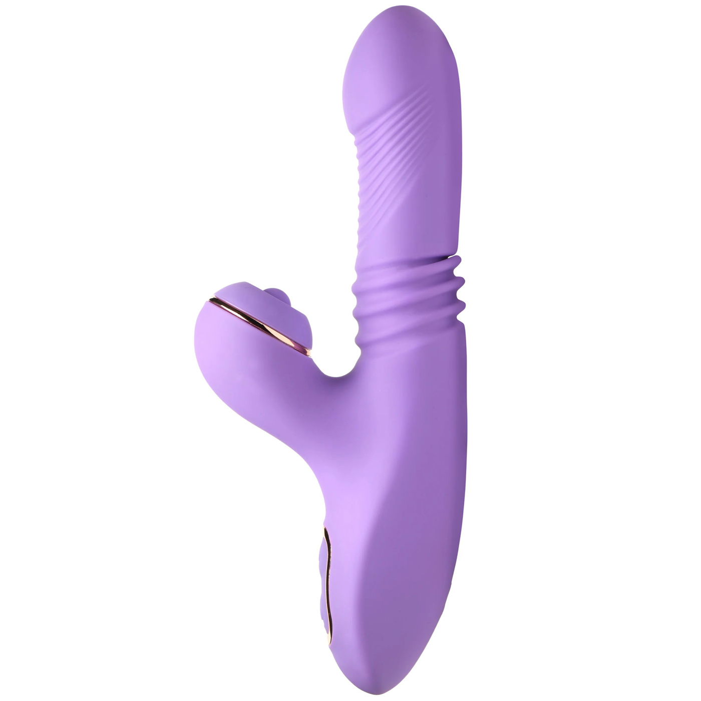 pro thrust max x thrusting and pulsing silicone  rabbit purple 