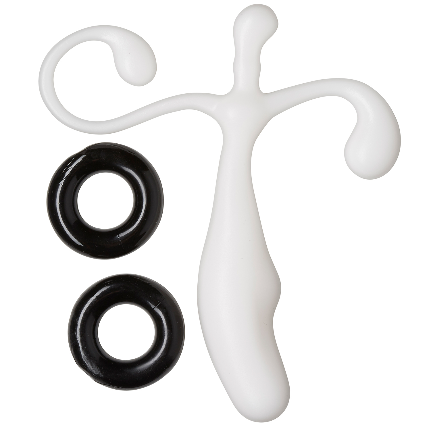 prostate stimulator kit white w c rings 