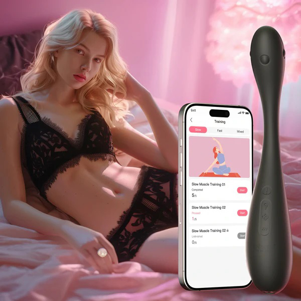 puff app control inflatable kegel ball black 