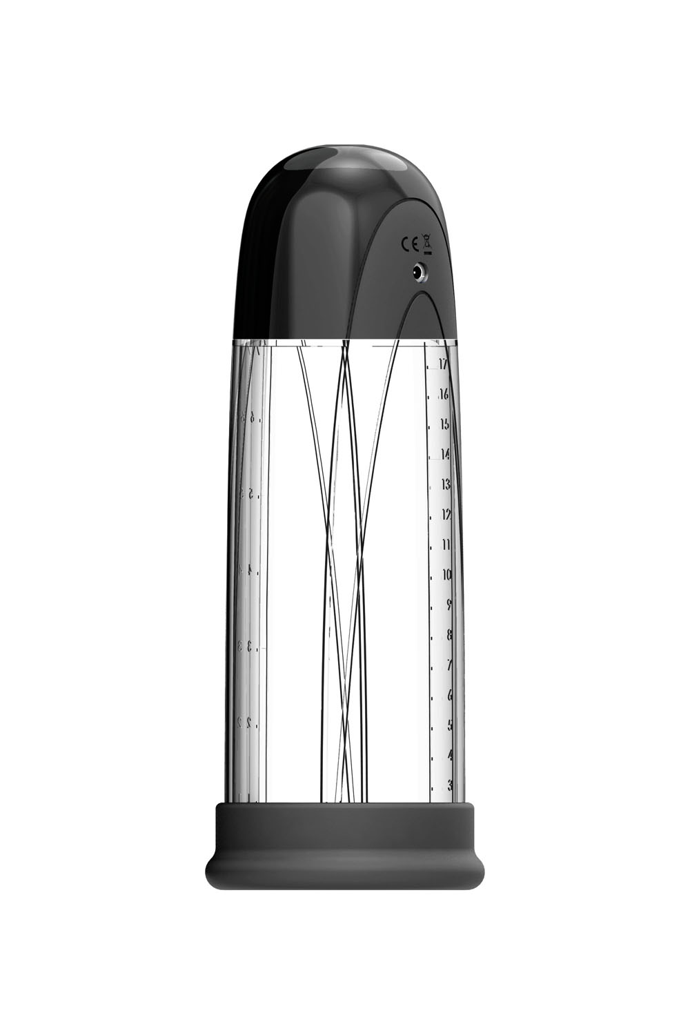 pump rechargeable vacuum penis just black 