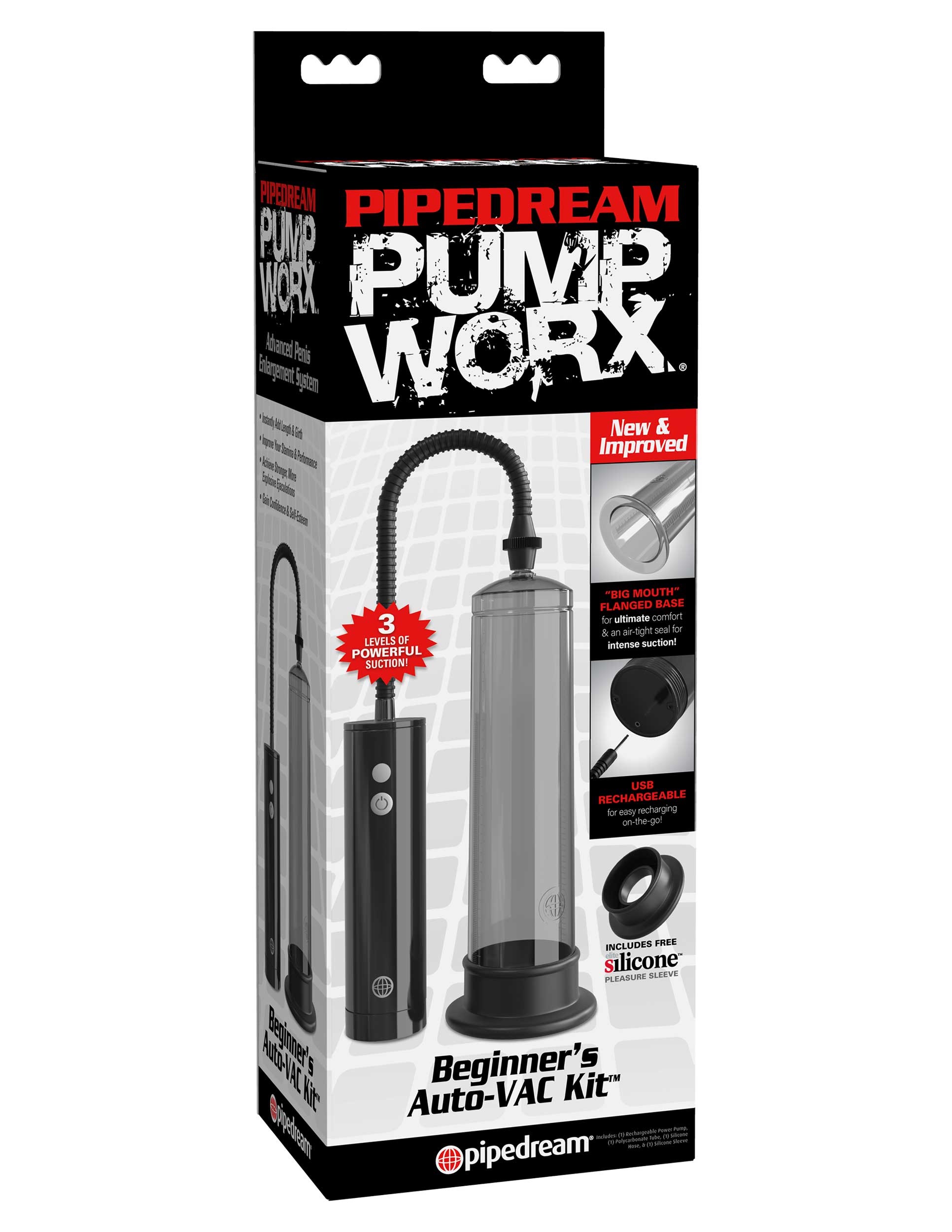 pump worx beginners rechargeable auto vac kit smoke black 