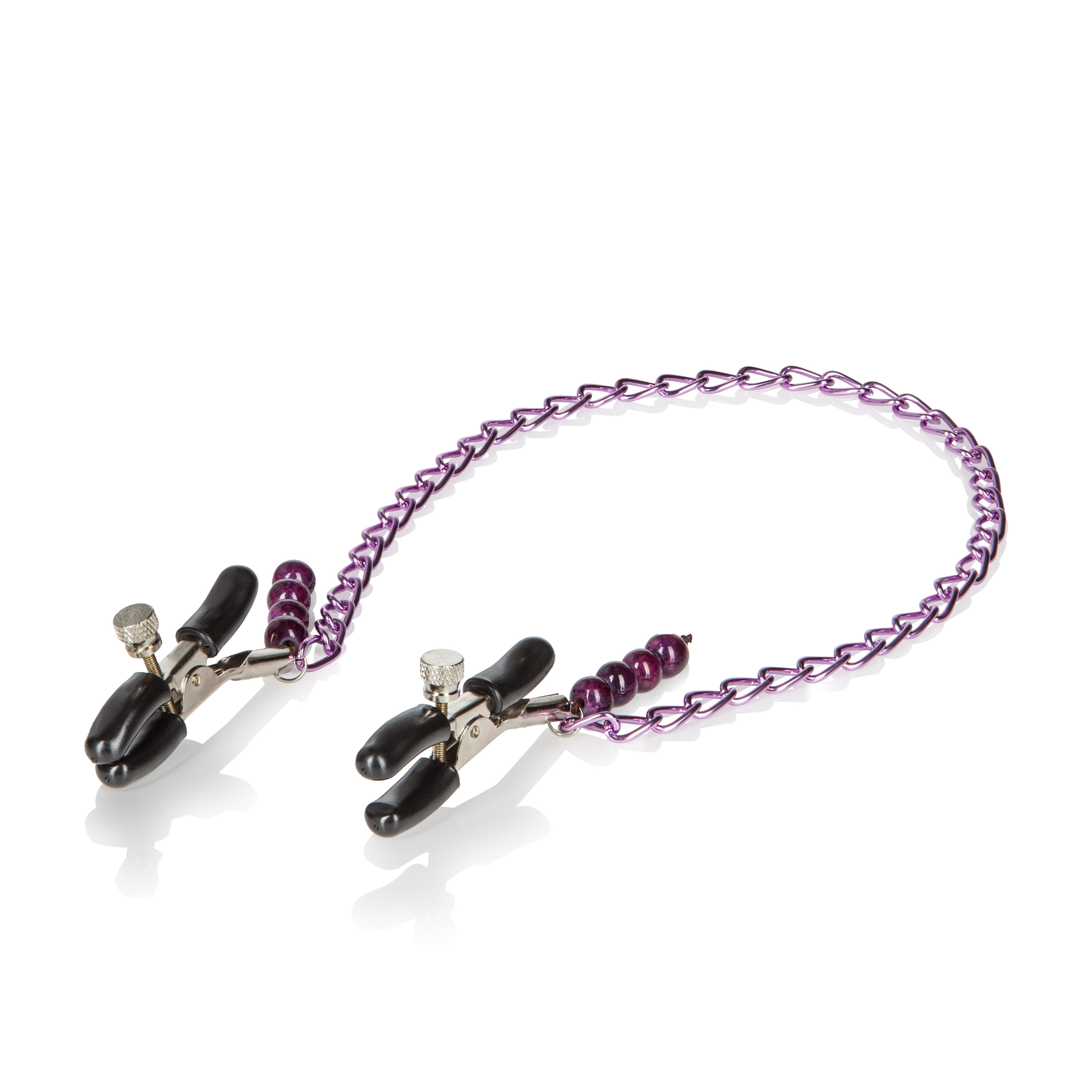 purple chain nipple clamps 