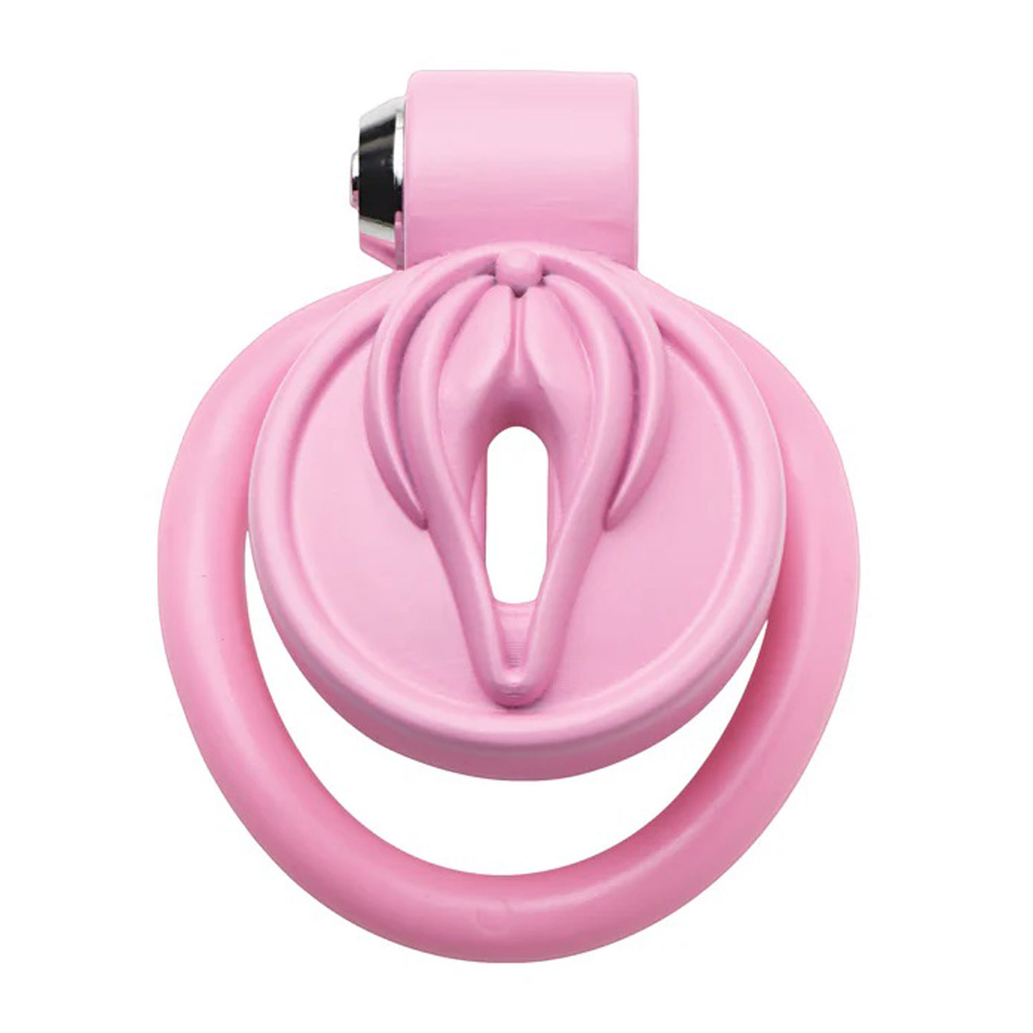 pussification vulva chastity cage pink 