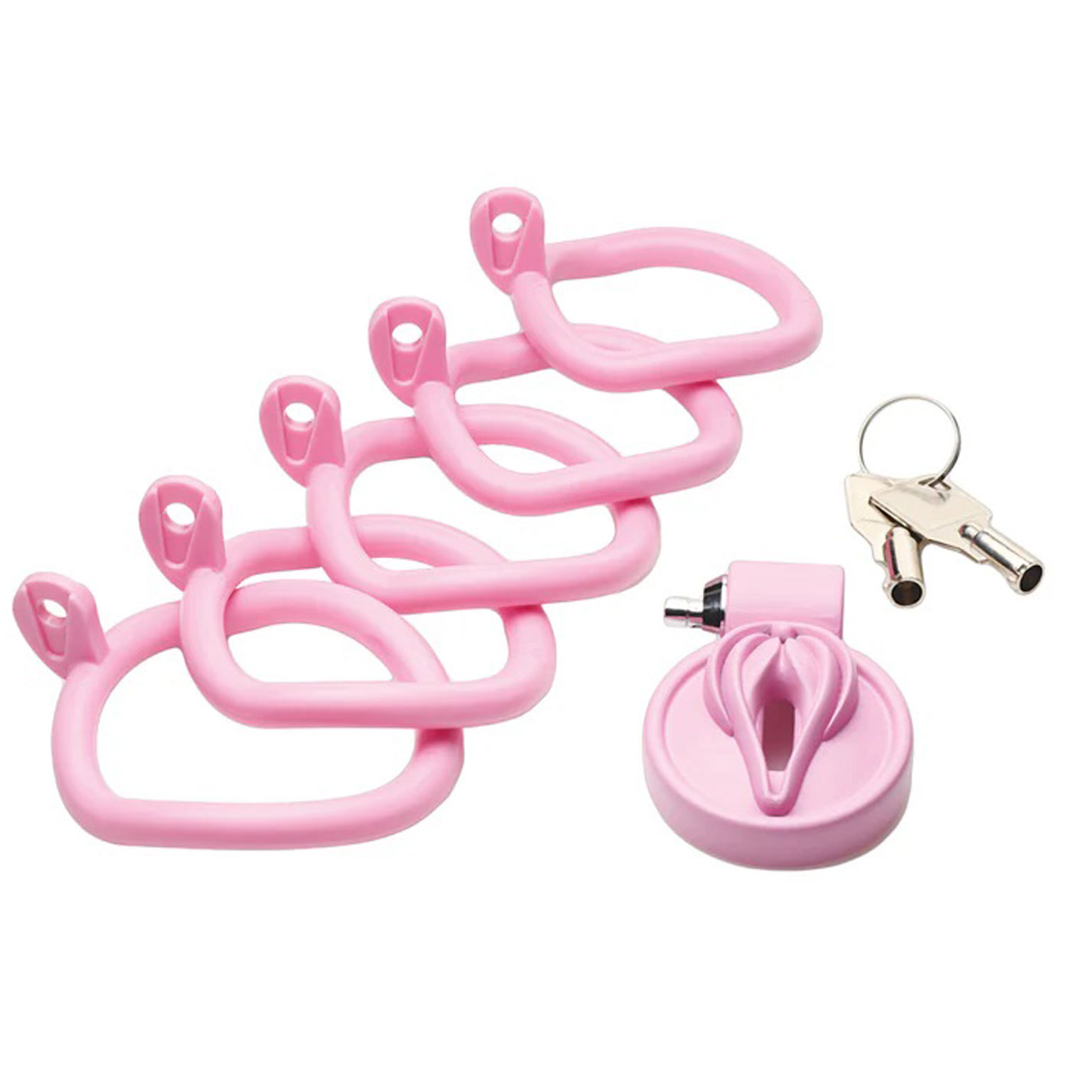 pussification vulva chastity cage pink 