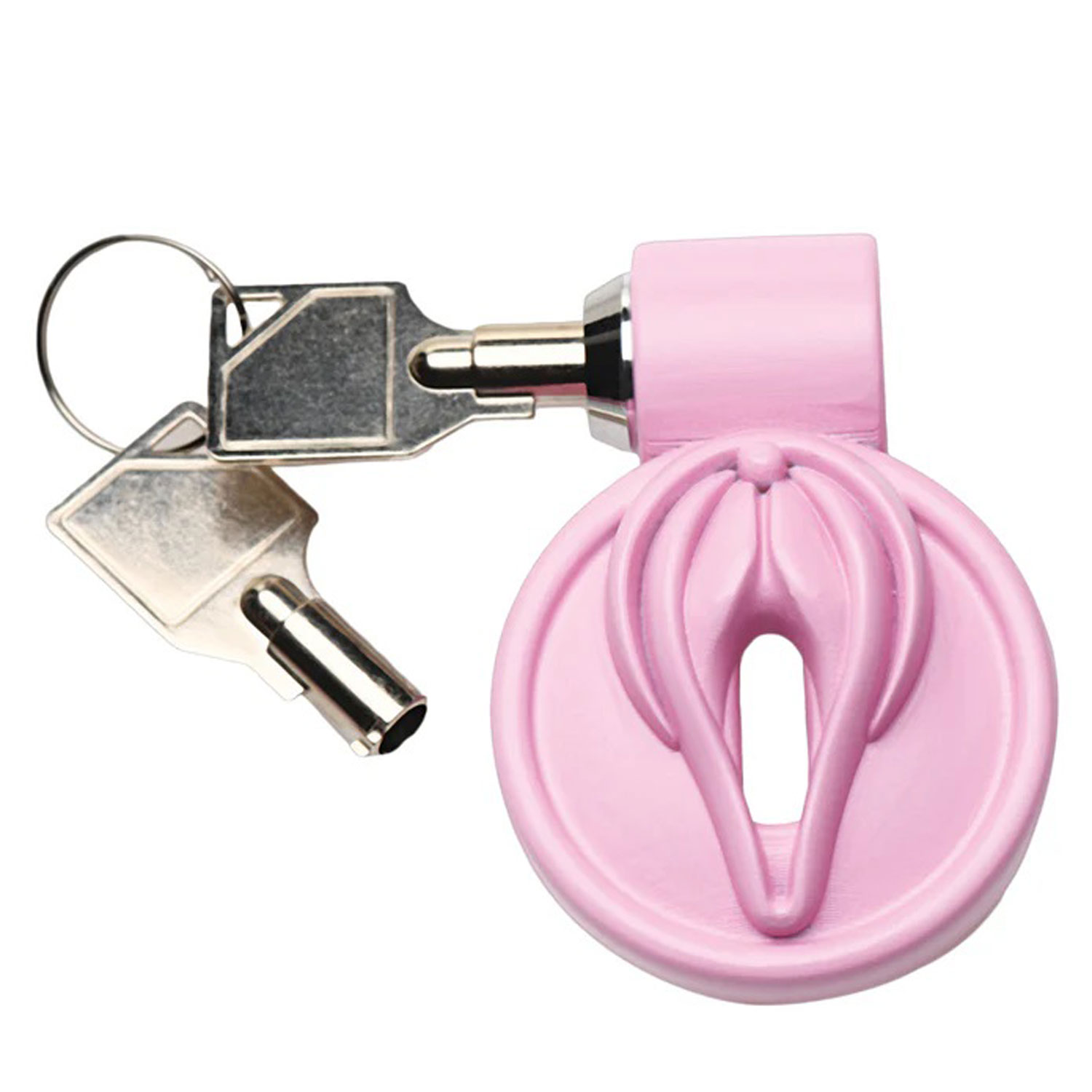 pussification vulva chastity cage pink 