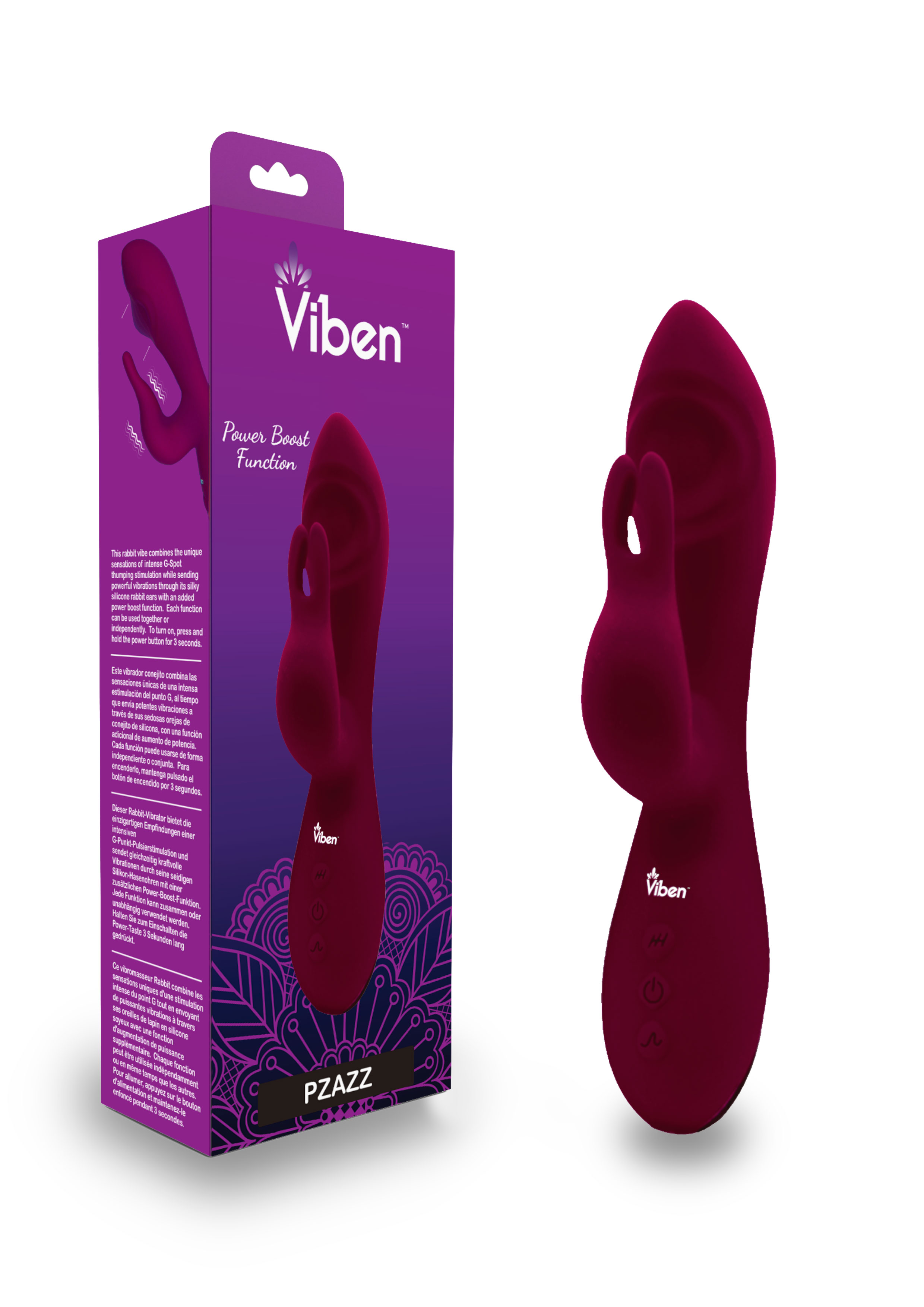 pzazz ruby rechargeable thumping rabbit 