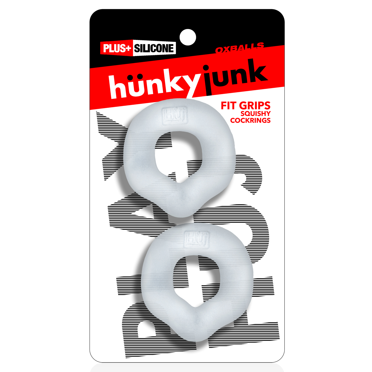 Fit Grips 2 Pack Ergo Fit Cockrings Clear Clear