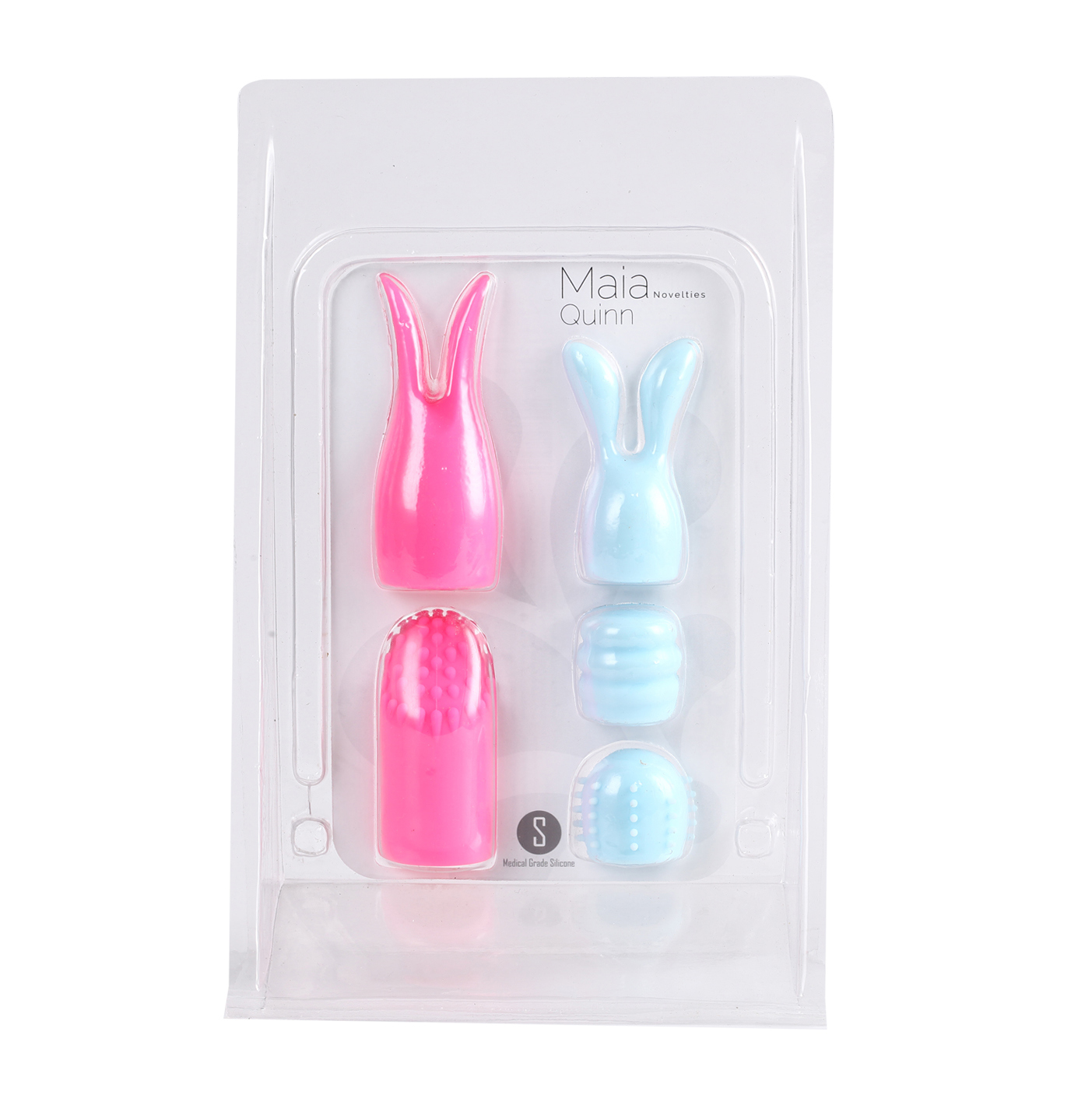 quinn  piece silicone attachments pinkblue 