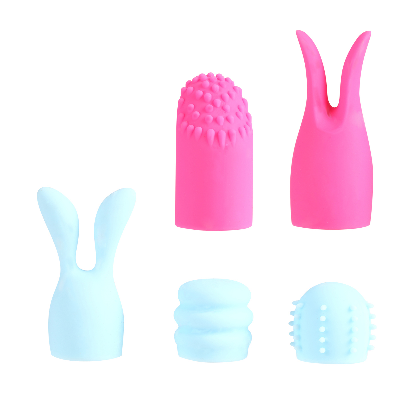 quinn  piece silicone attachments pinkblue 