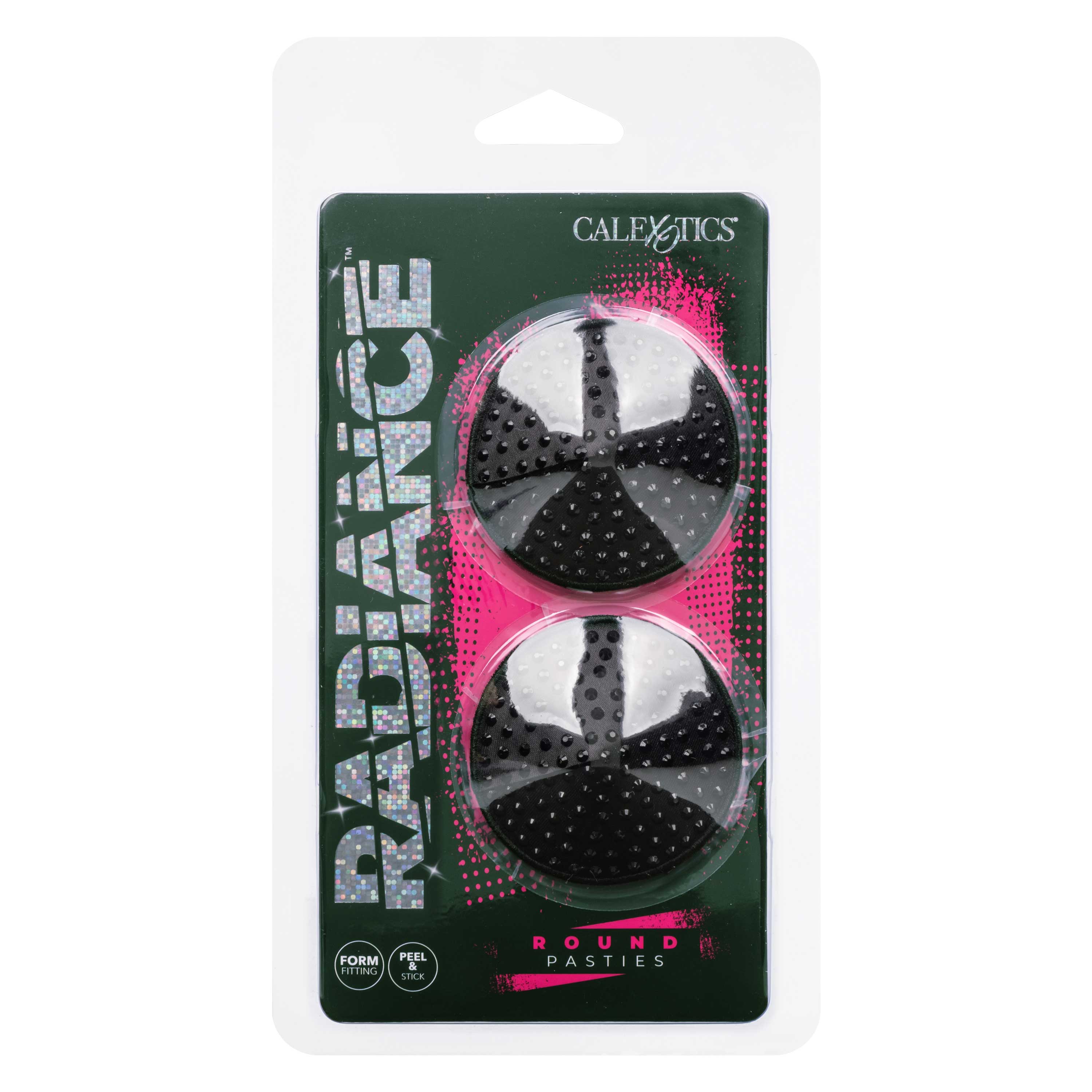 radiance round pasties black 