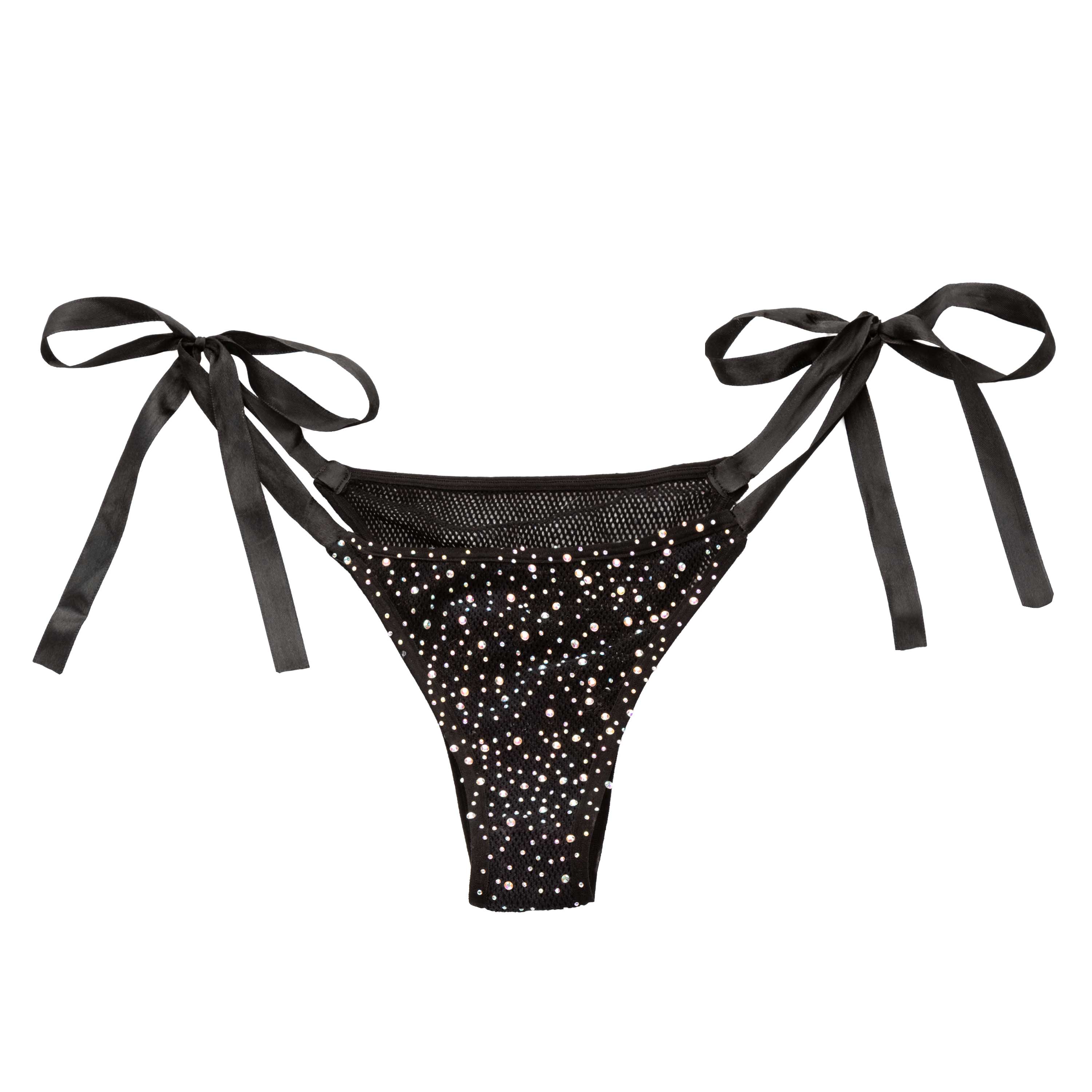 radiance side tie panties black 