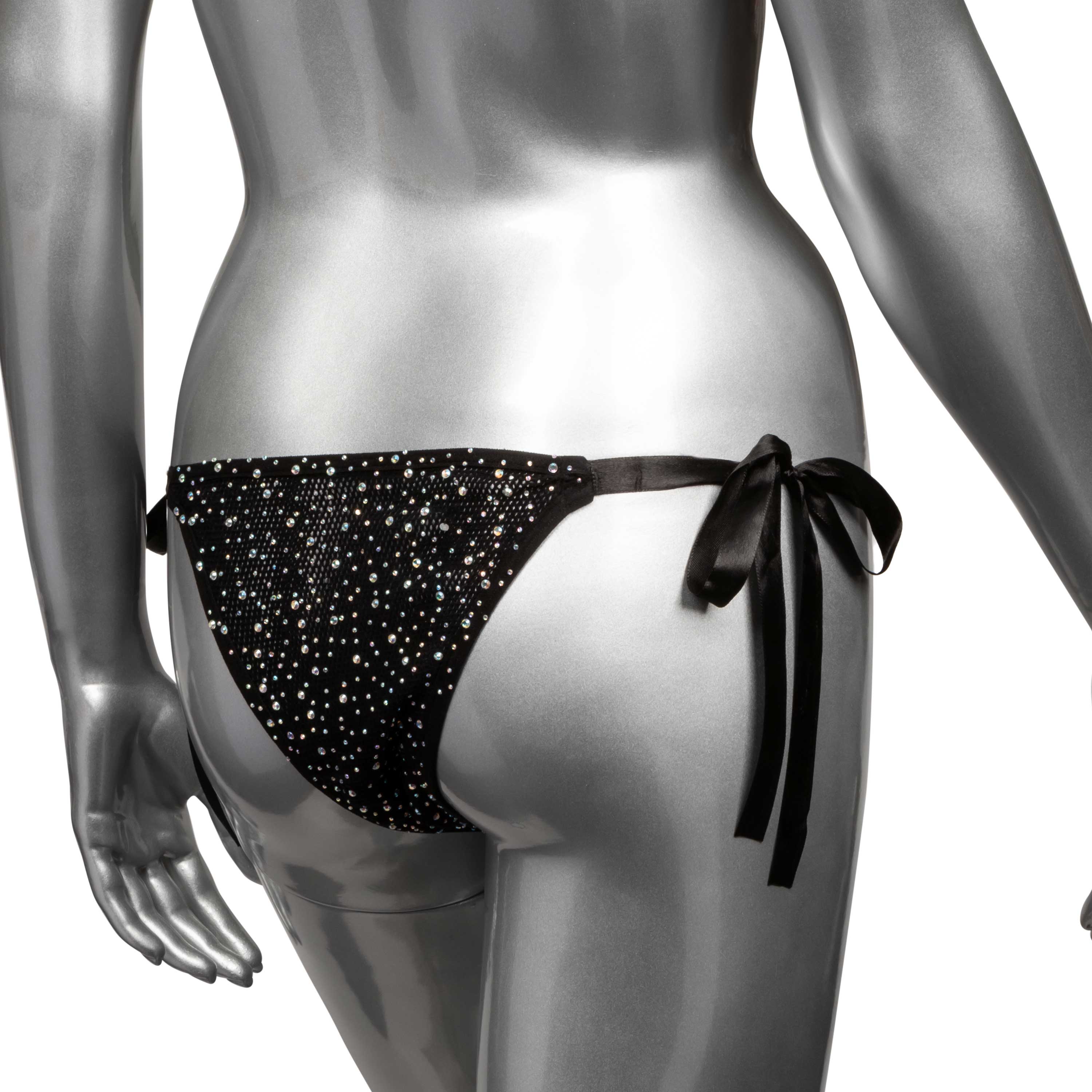 radiance side tie panties black 