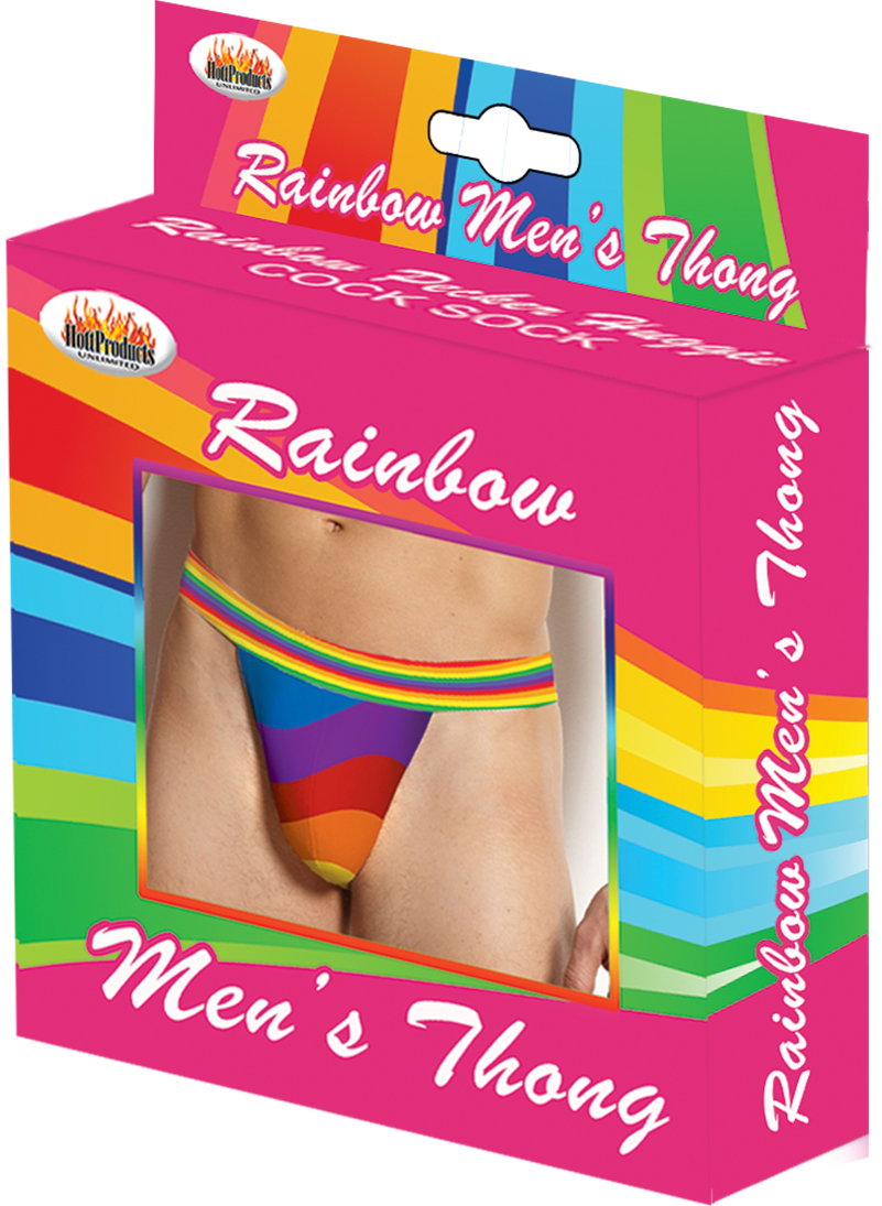 rainbow mens thong 