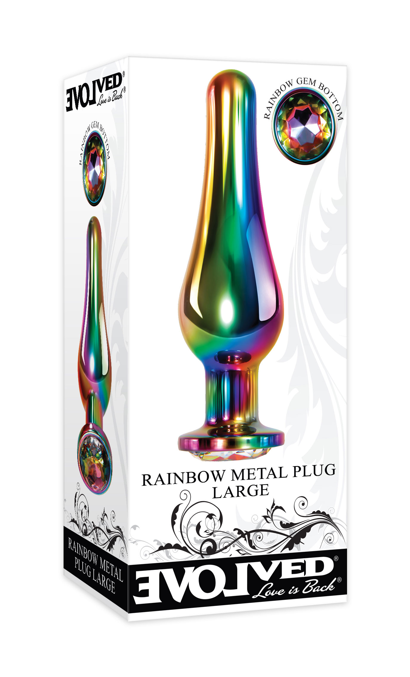 rainbow metal plug large 