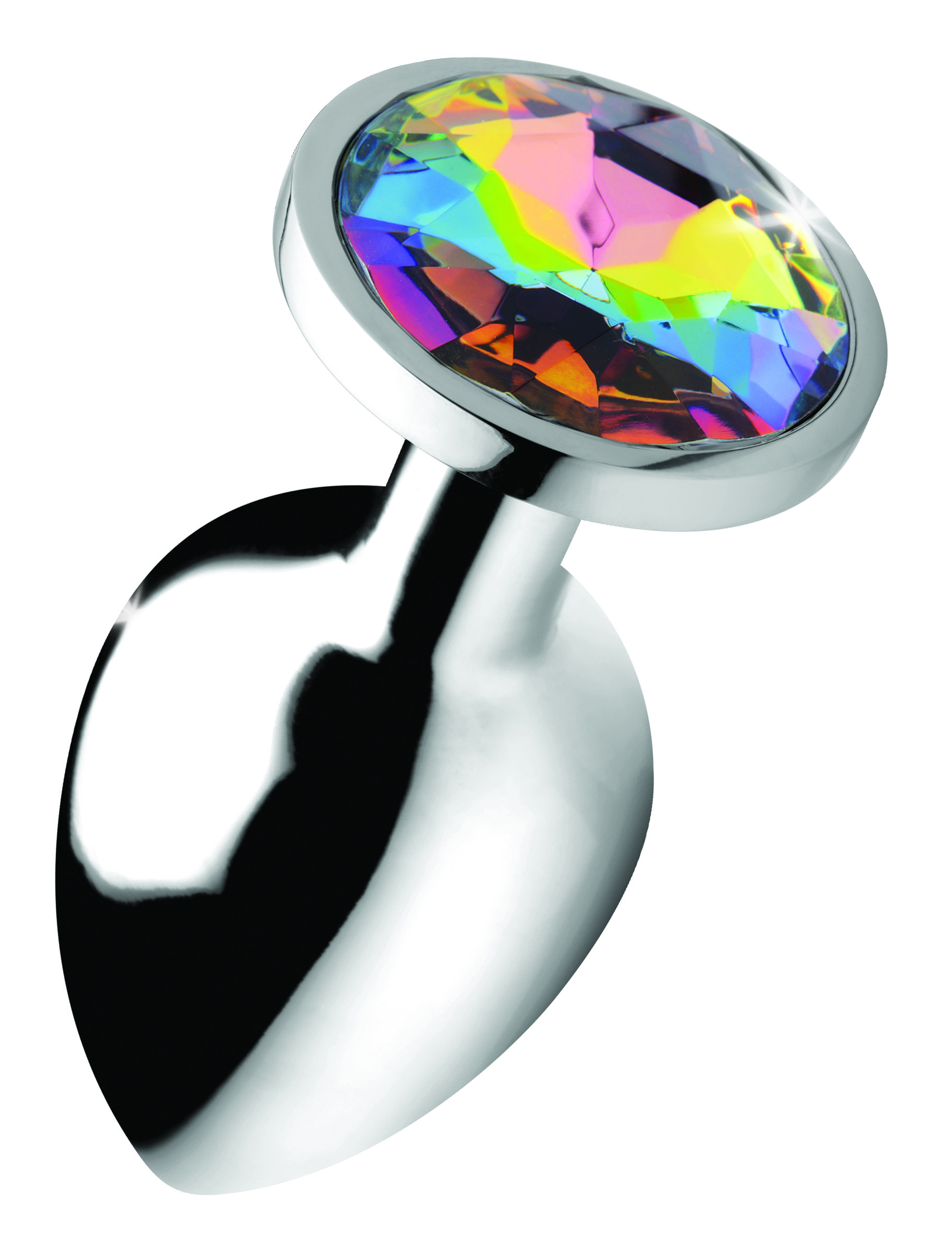 rainbow prism gem anal plug large 