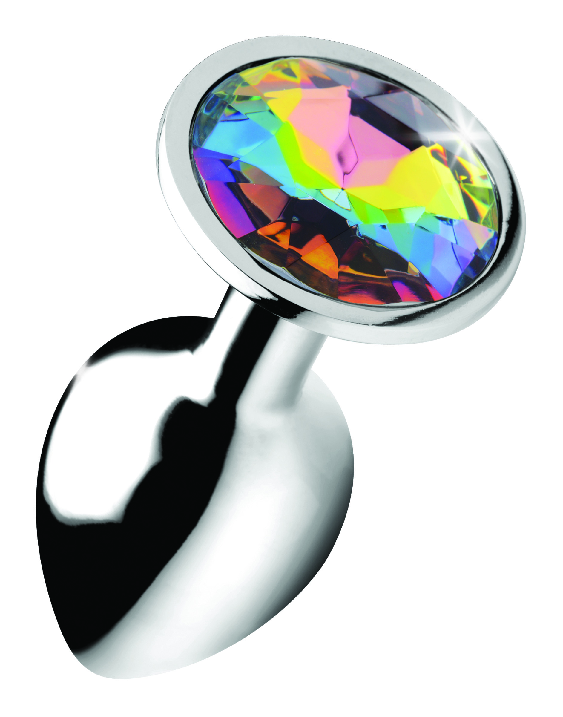 rainbow prism gem anal plug small 