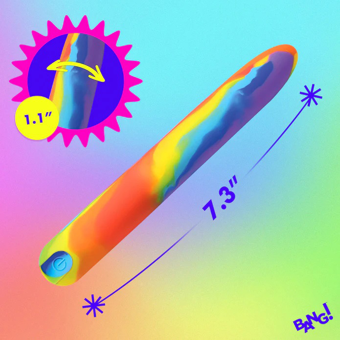 rainbow silicone vibrator 