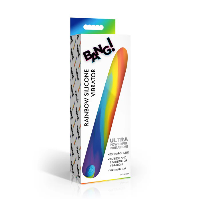 rainbow silicone vibrator 